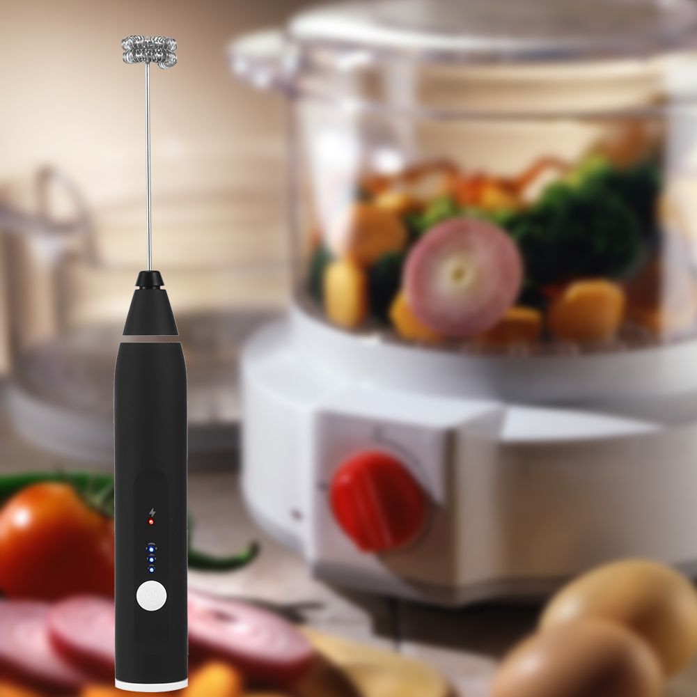 Electric Milk Frother Automatic Egg Beater USB Charging Mixer 3 Speed Settings view 6