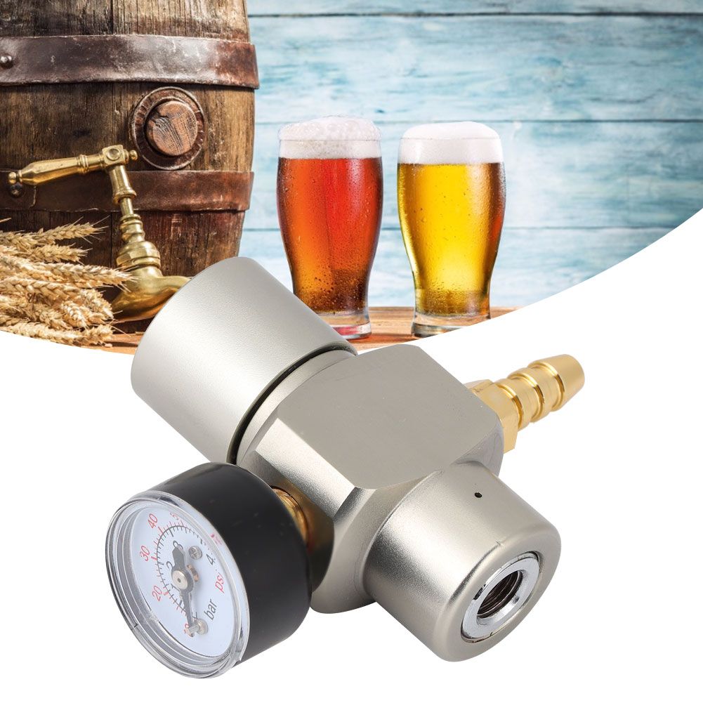 3/8in Quick Connector CO2 Mini Regulator Pressure Gauge for Soda Container view 5