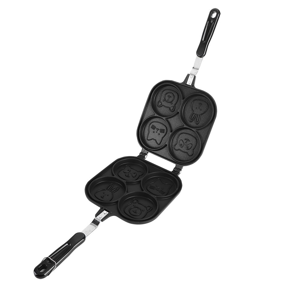 Double-Sided Lovely Cartoon Animal Pattern Breakfast Non-Stick Frying Pan view 4