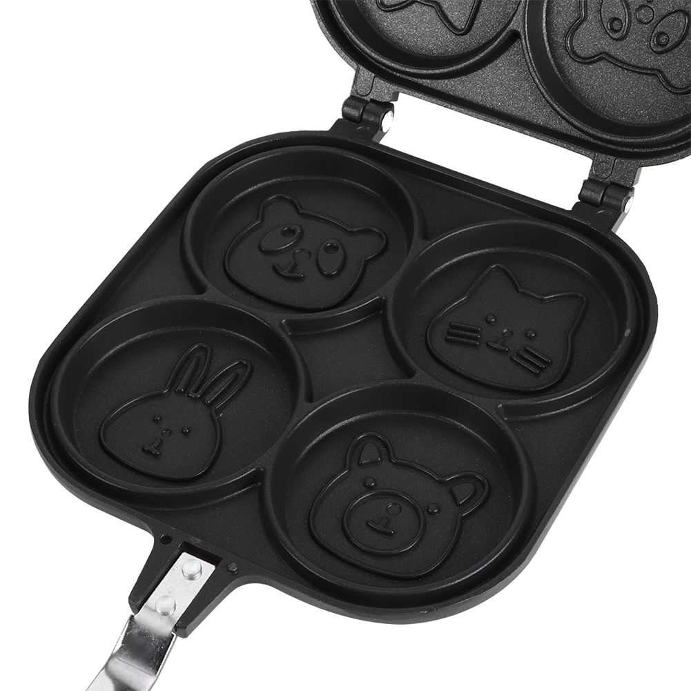 Double-Sided Lovely Cartoon Animal Pattern Breakfast Non-Stick Frying Pan view 8
