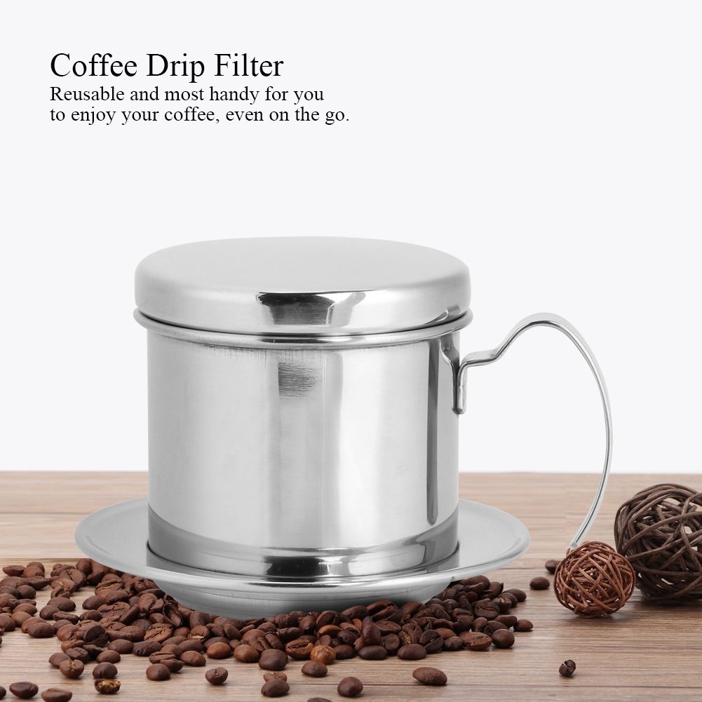 Portable Stainless Steel Coffee Drip Filter Coffee Maker Pot for Home Kitchen view 9