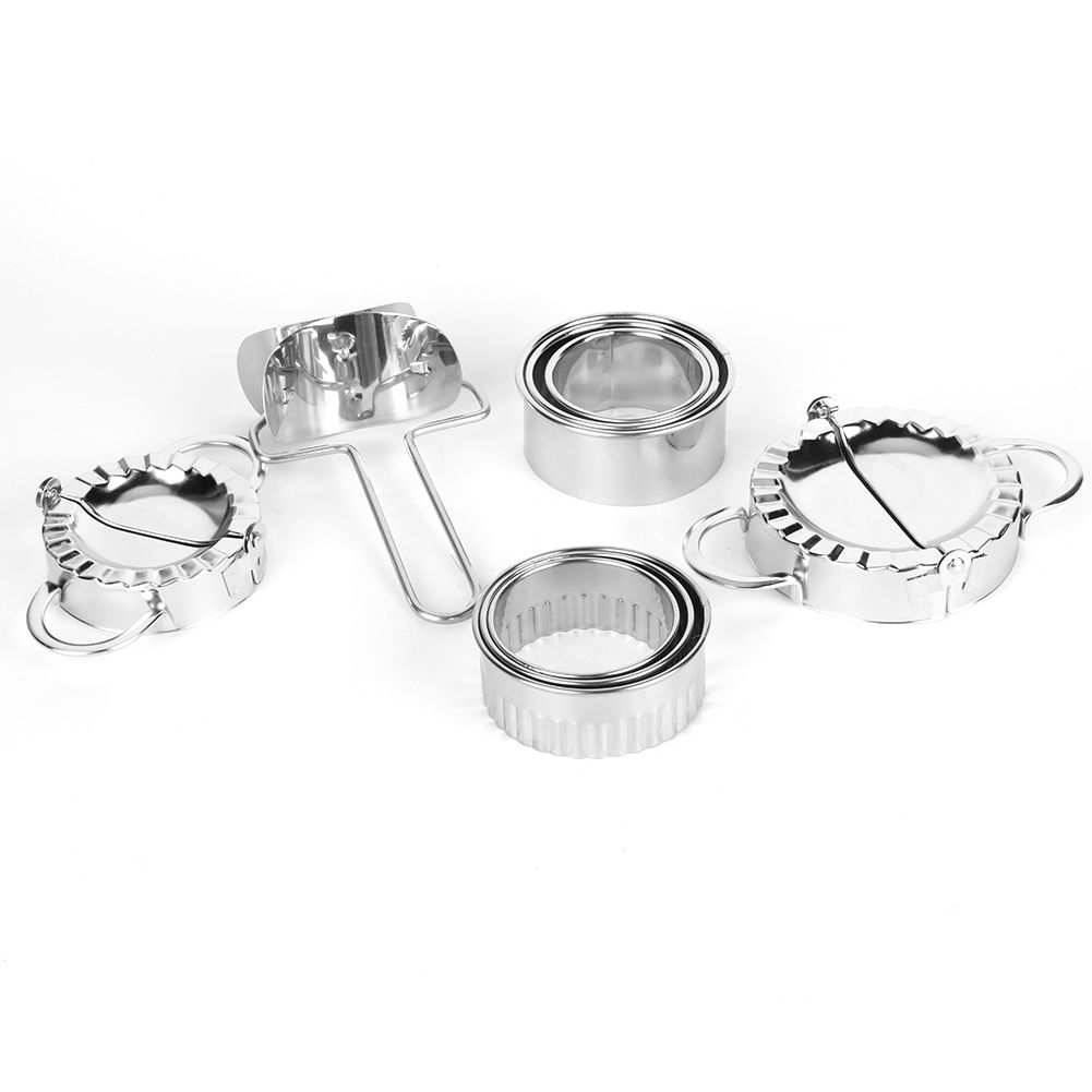 304 Stainless Steel Manual Dumplings Maker Mold Pastry Wrapper Set Kitchen view 2