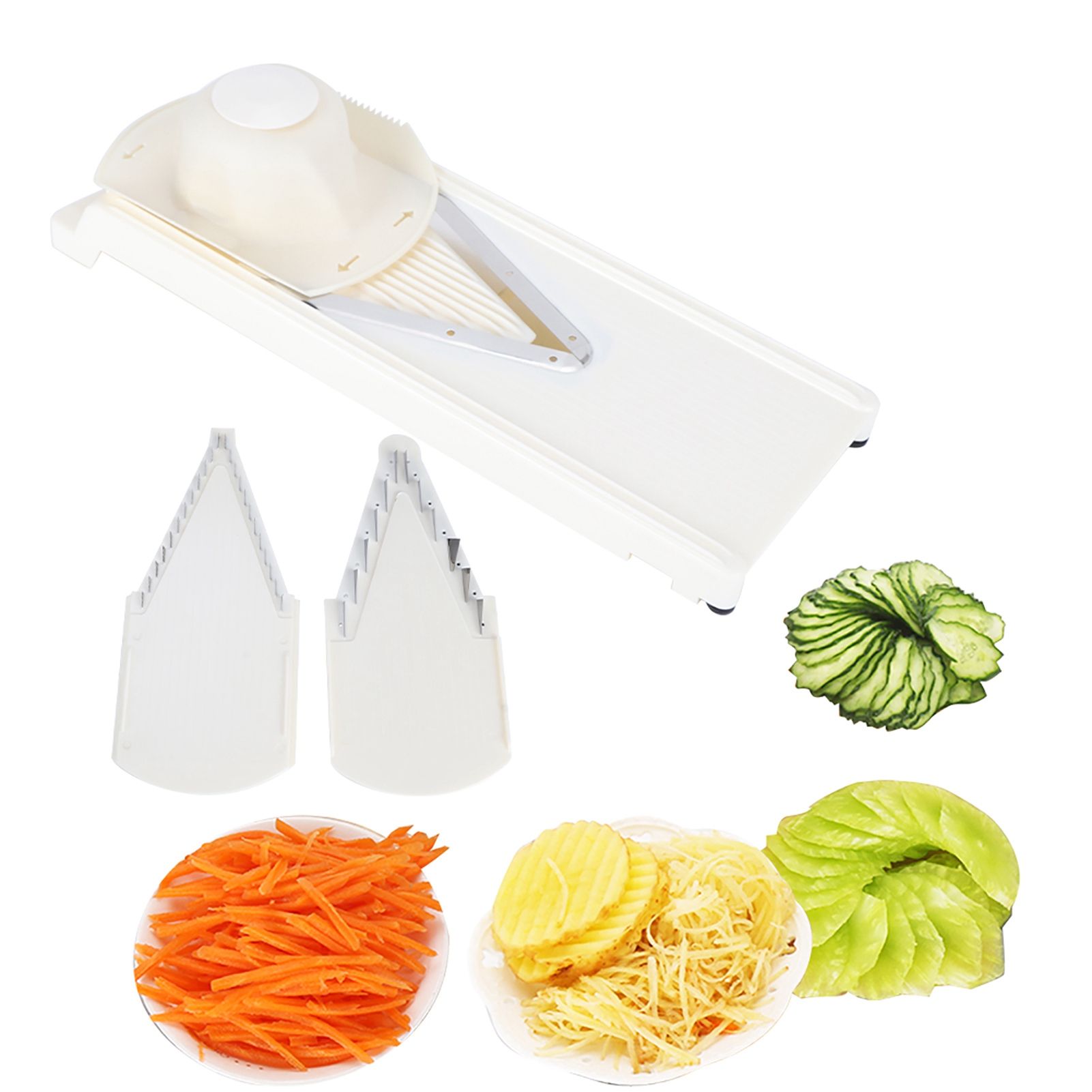 Multifunctional Household V‑Shaped Grater Slicing Cutter with Hand Protector view 10