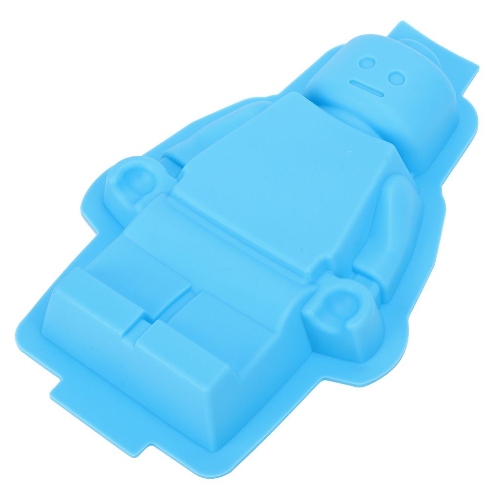 Robot Shaped Silicone Mold Ice Cubes Mold Chocolate Fondant Cake Mould DIY view 3