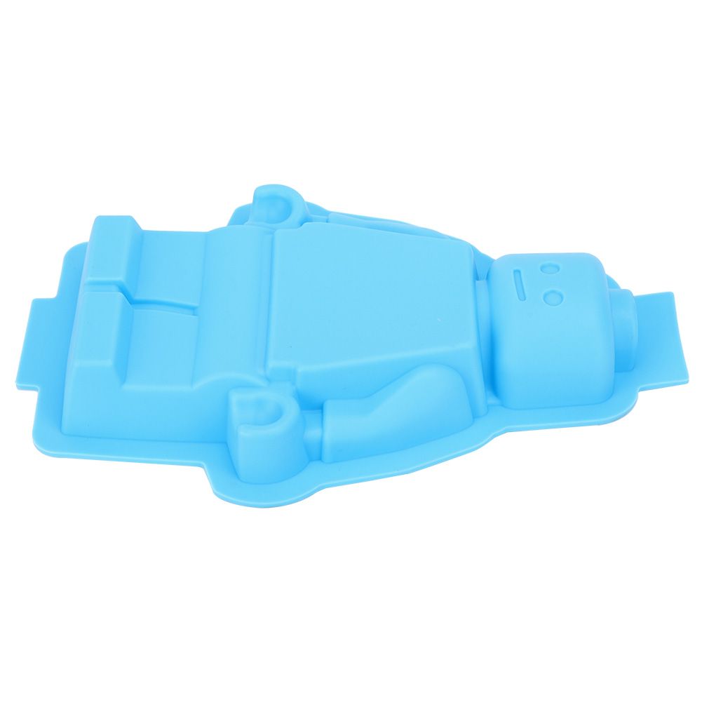 Robot Shaped Silicone Mold Ice Cubes Mold Chocolate Fondant Cake Mould DIY view 4