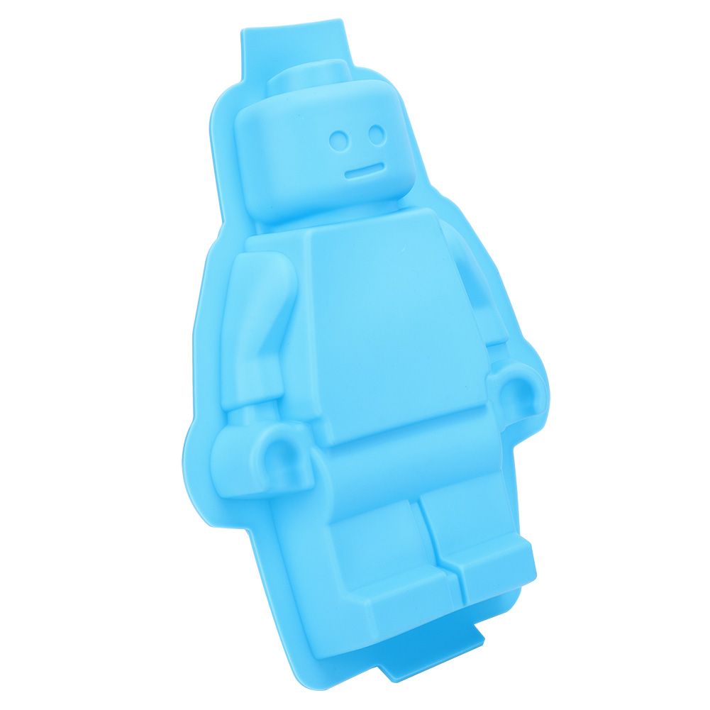 Robot Shaped Silicone Mold Ice Cubes Mold Chocolate Fondant Cake Mould DIY view 5