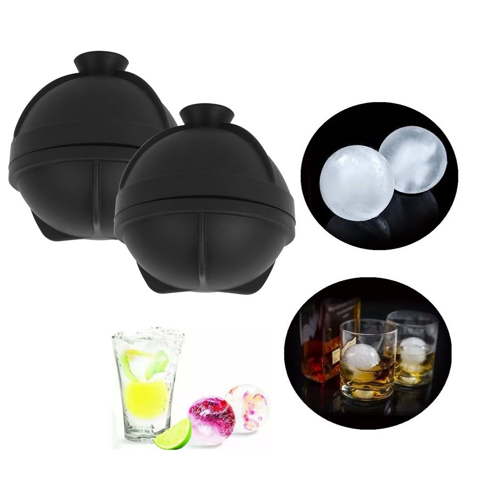 Round Silicone Ice Ball Maker Mold Ice Cubes Tray Mould for Whiskey Cocktails