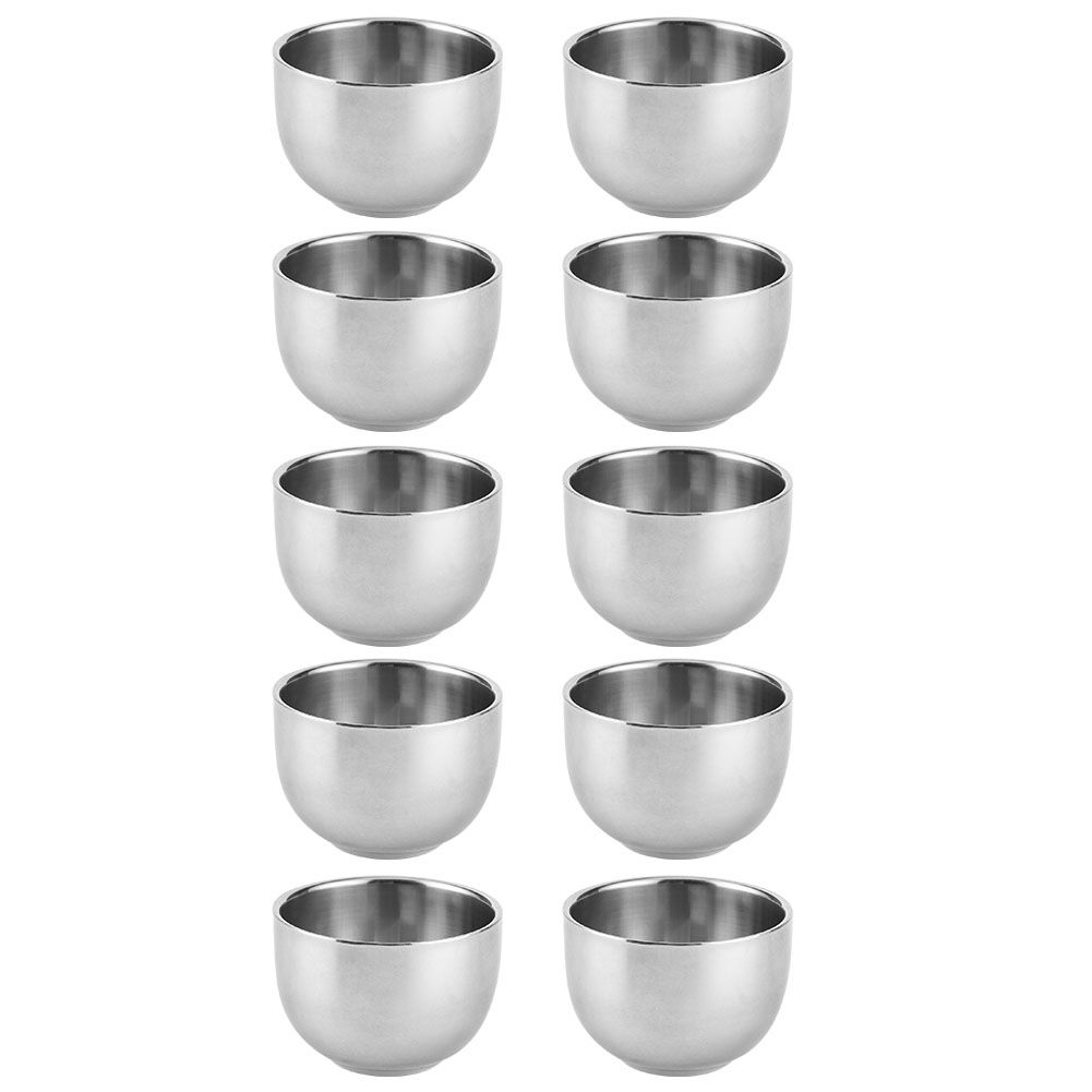 10Pcs Thicken Double Layer 304 Stainless Steel Water Cup for Children Kitchen view 2