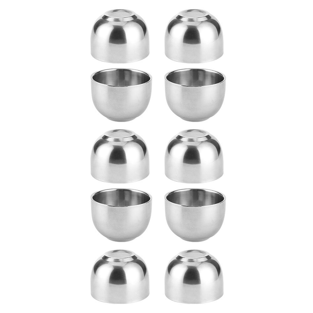 10Pcs Thicken Double Layer 304 Stainless Steel Water Cup for Children Kitchen view 7