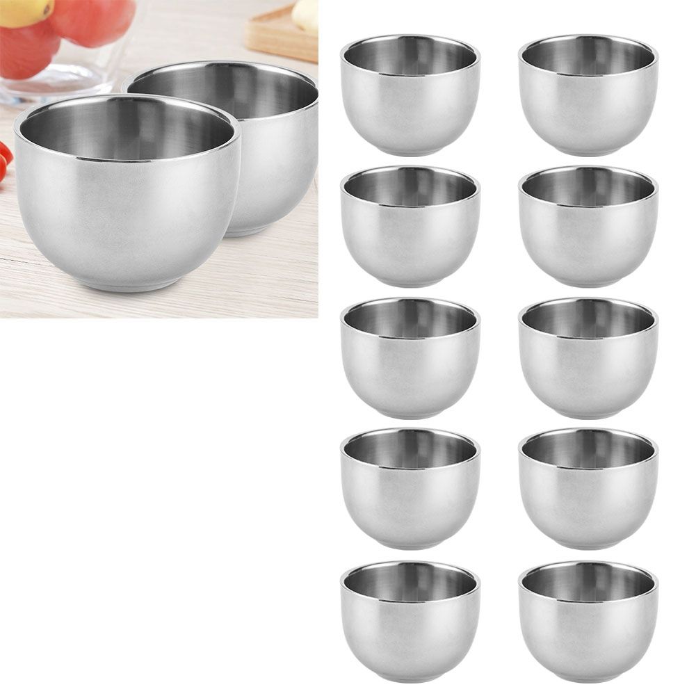 10Pcs Thicken Double Layer 304 Stainless Steel Water Cup for Children Kitchen view 10