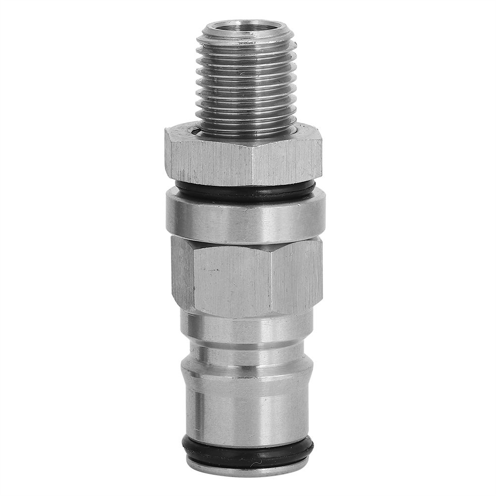 304 Stainless Steel Beer Keg Ball Lock Adapter Post Pressure Relief Valve view 2