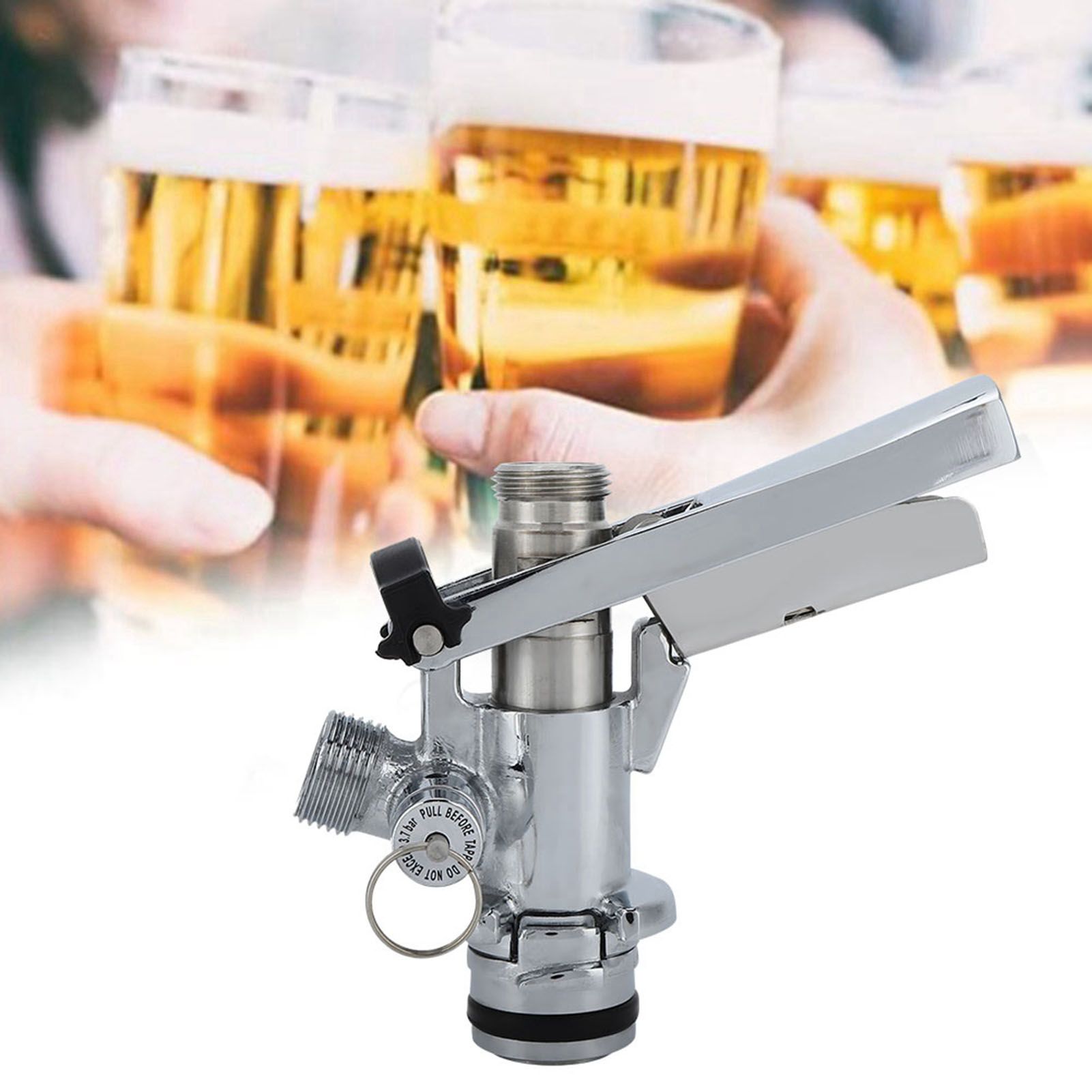G5/8 U Type Stainless Steel Beer Keg Coupler Dispenser Accessory for Home Bar view 9