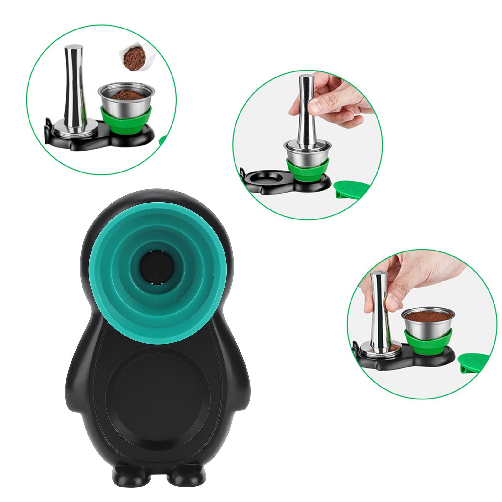 Reusable Coffee Capsule Storage Base Coffee Filter Cup Fixed Holder Coffee view 10