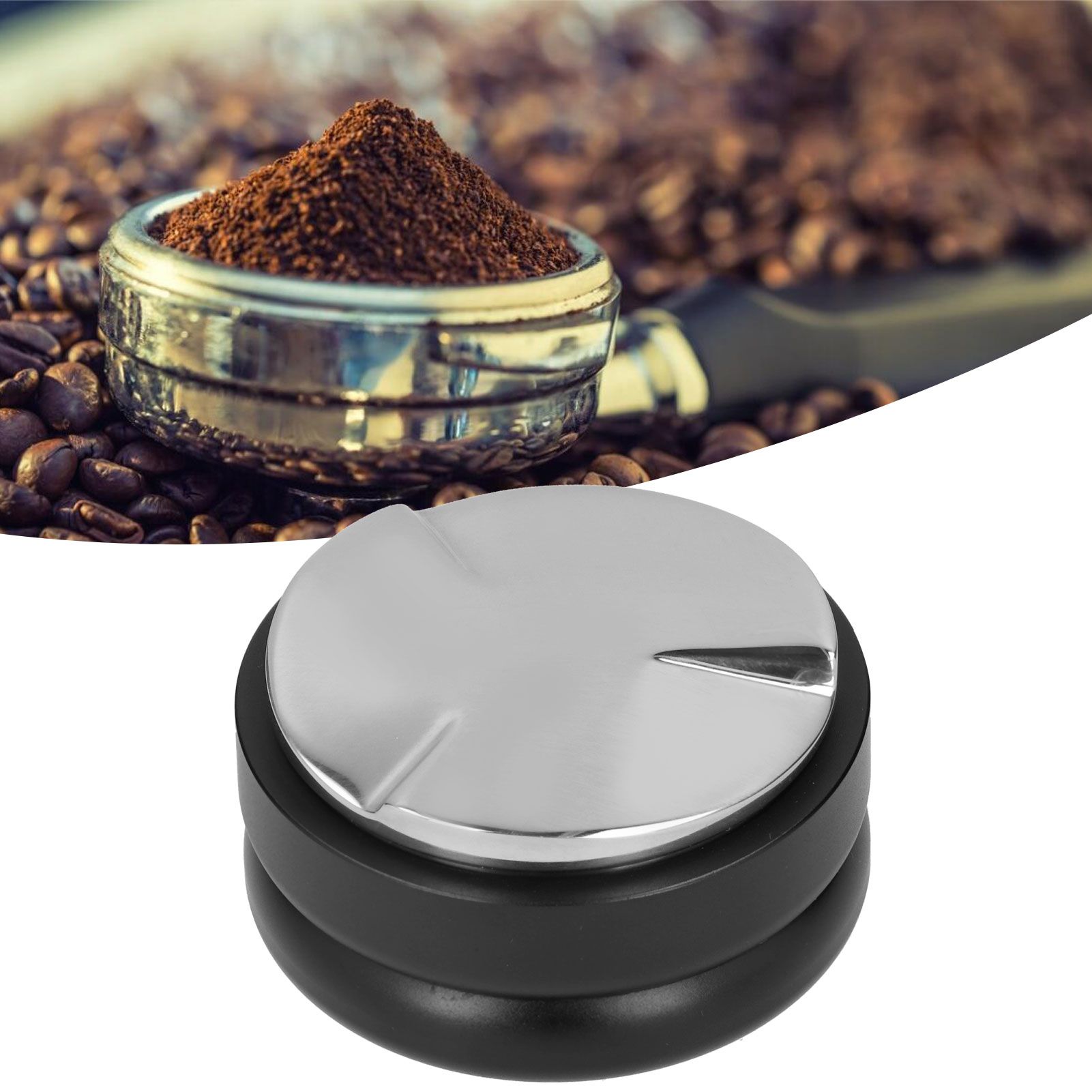 58mm Coffee Tamper Stainless Steel Coffee Distributor Leveler Tool Home view 9