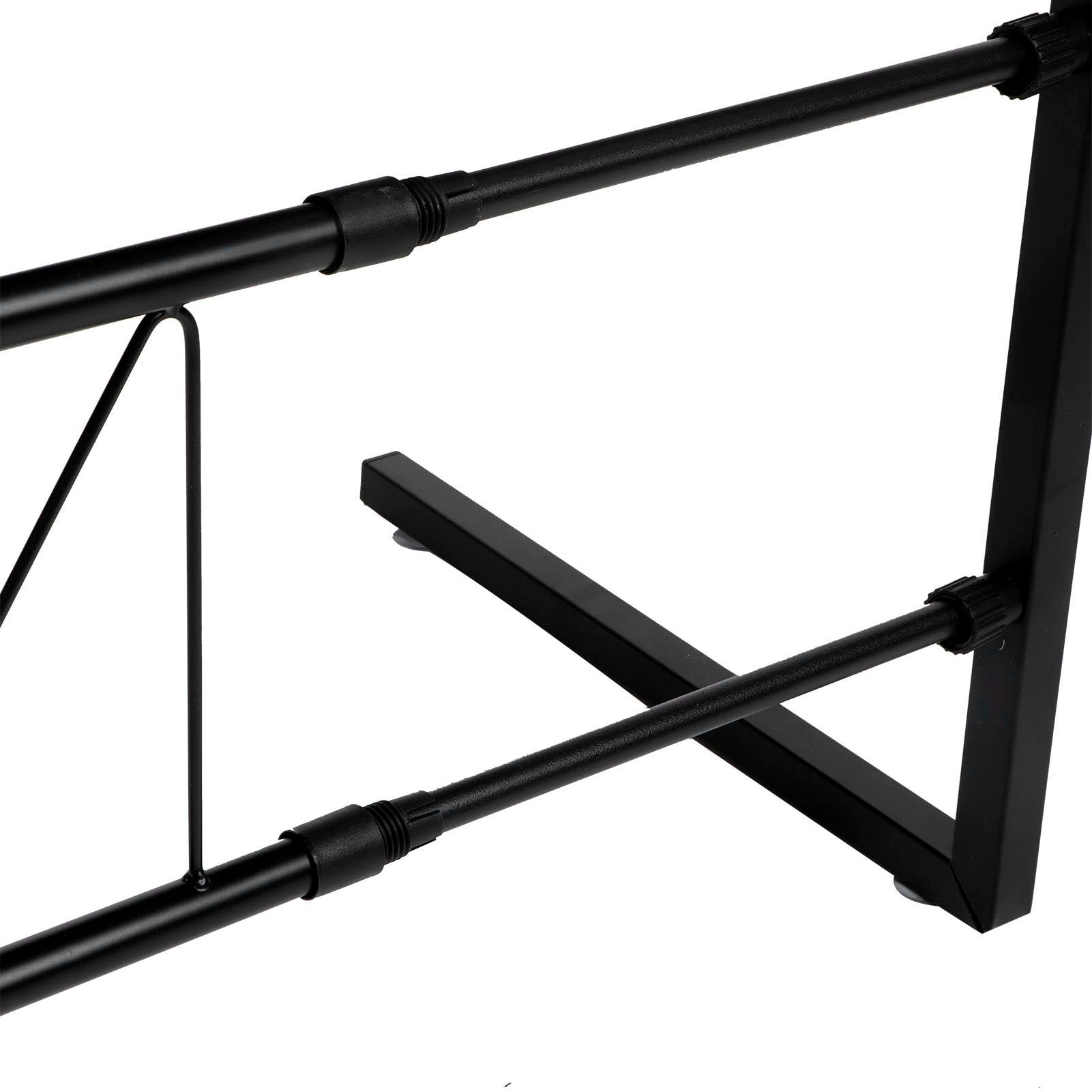 Black Telescopic Microwave Oven Rack Kitchen Storage Shelf Multifunctional view 11