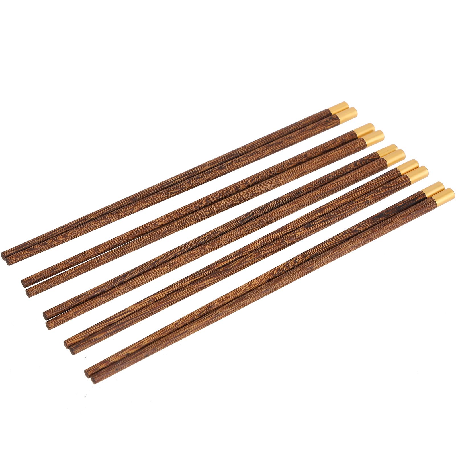 5 Pairs Chinese Style Wooden Chopsticks Set Safe Handcrafted Tableware Gift view 6