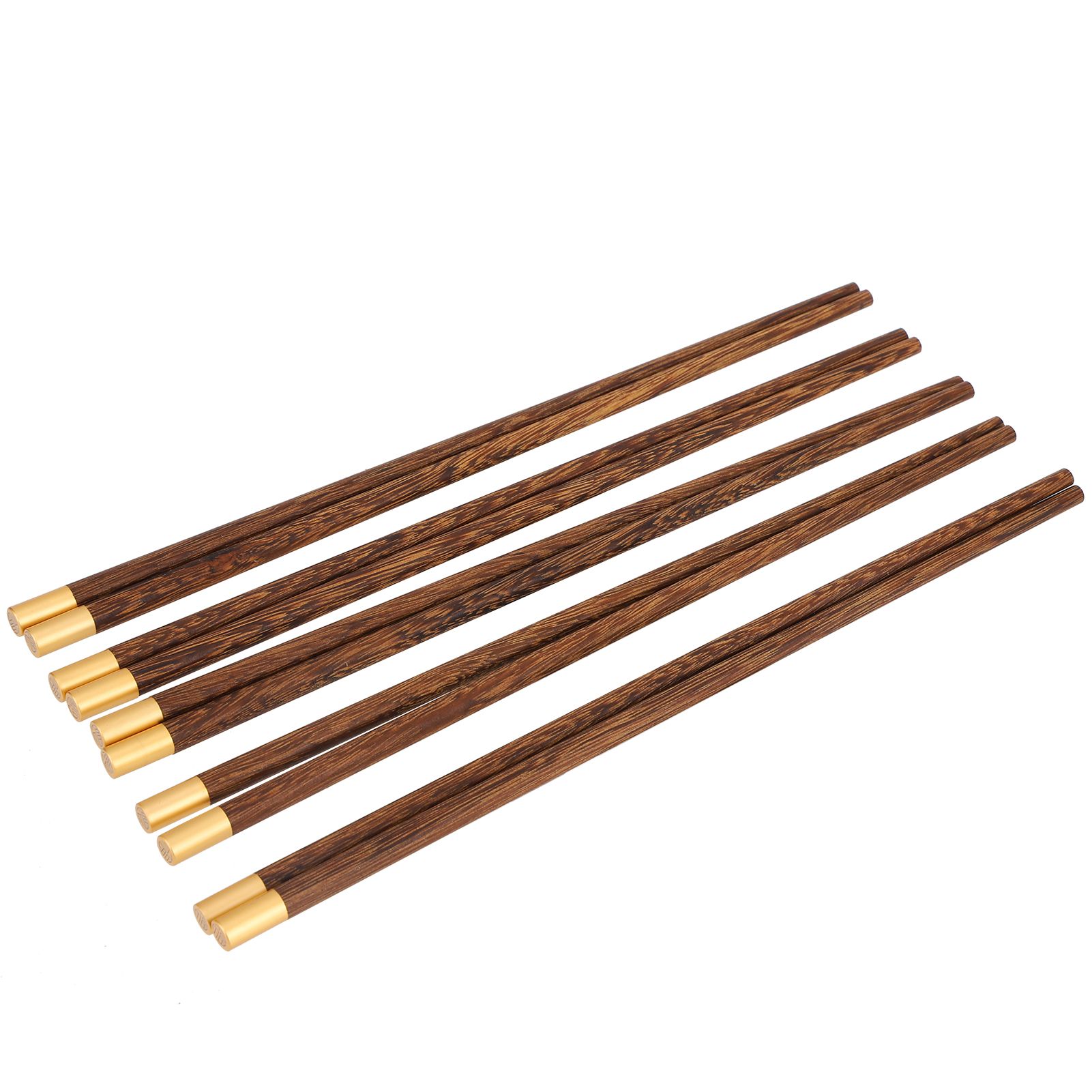 5 Pairs Chinese Style Wooden Chopsticks Set Safe Handcrafted Tableware Gift view 8