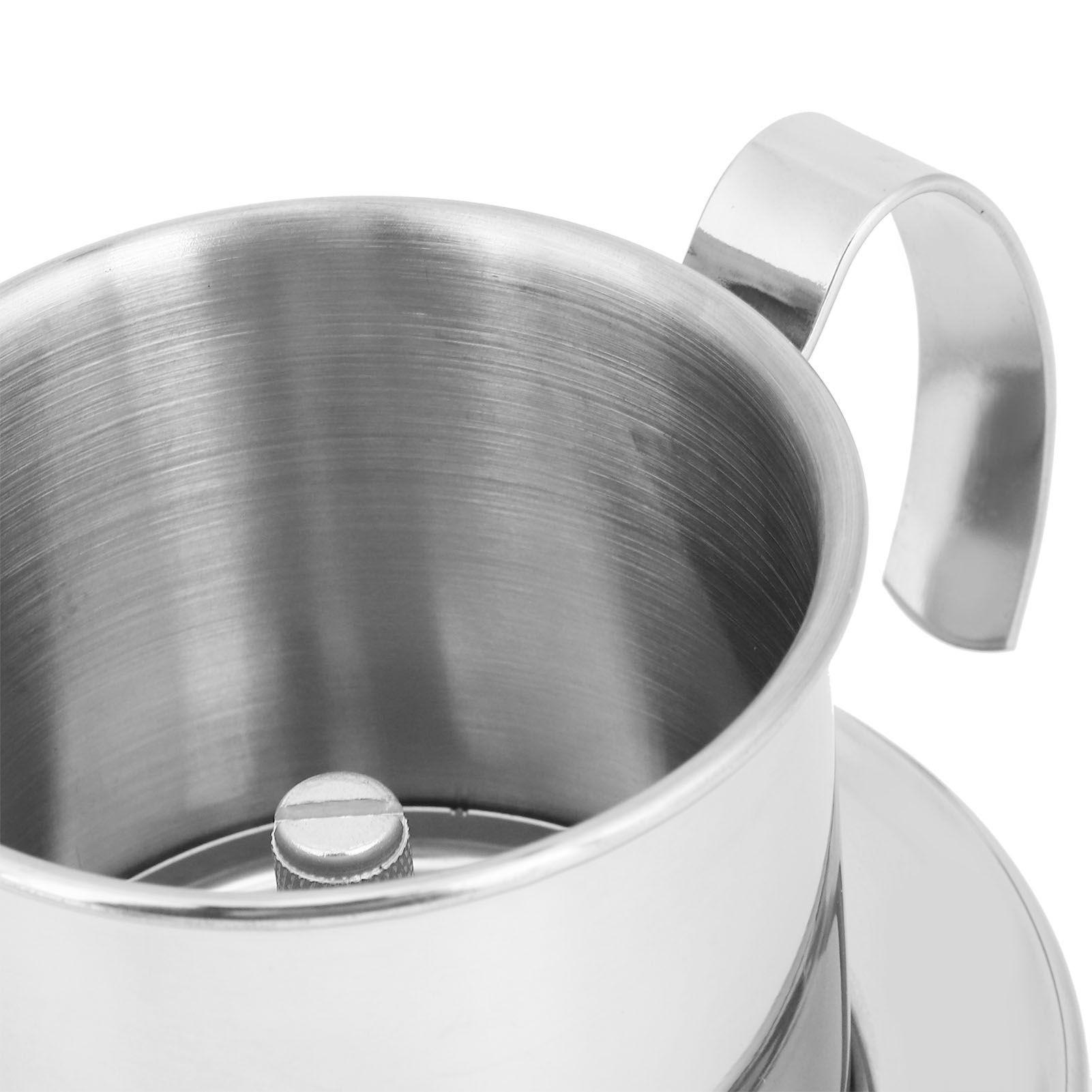 Drip Coffee Filter Pot Silver 304 Stainless Steel Hhousehold Bbrewing Coffee view 12