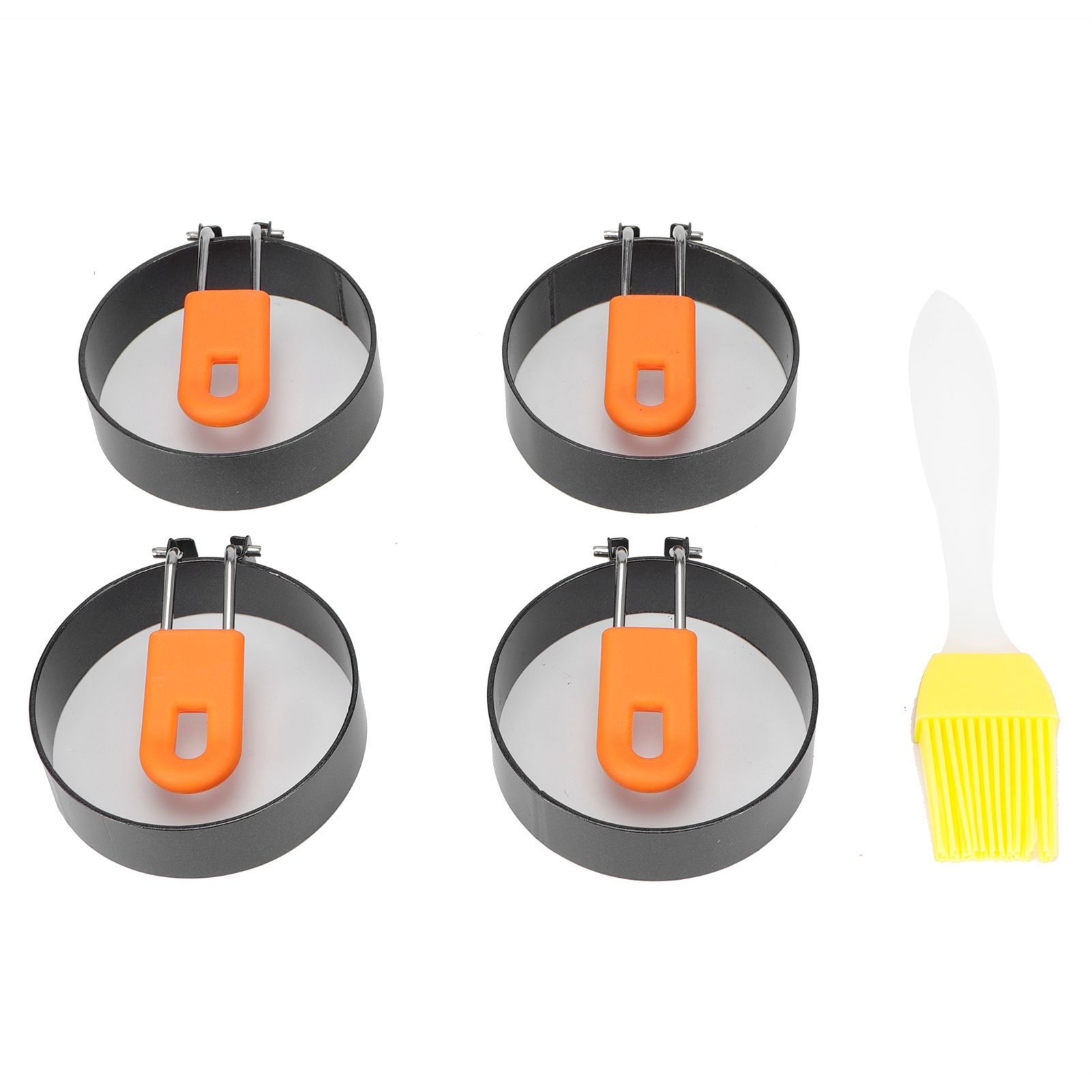 Round Egg Frying Ring with Non Stick Coating Pancake Fried Mold DIY Kitchen view 2
