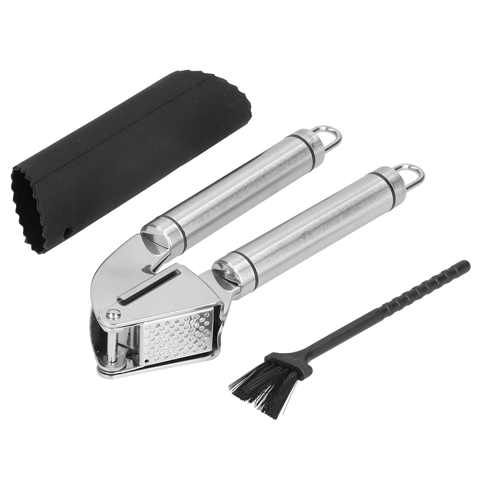 Garlic Press 304 Stainless Steel Mincer Crusher Fine Polished Mirror Kitchen Tool view 3