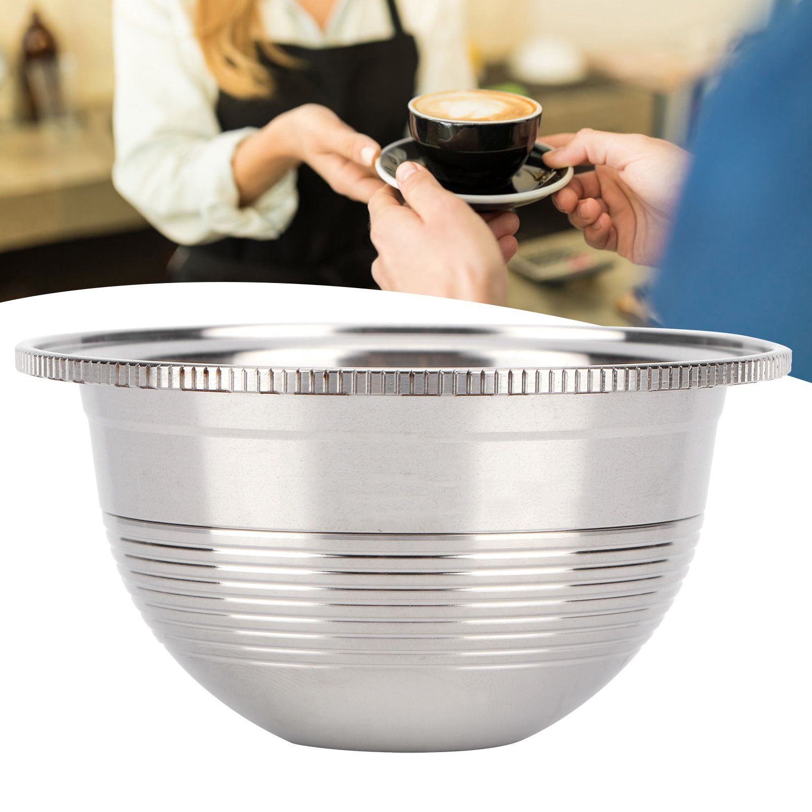 Coffee Capsule Set 304 Stainless Steel Reusable Refillable Filter for view 10