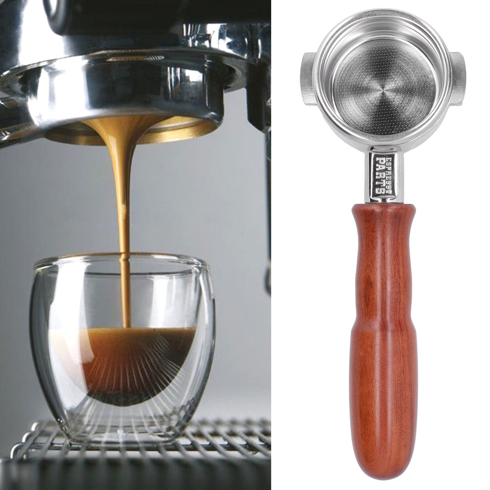 Bottomless Portafilter 304 Stainless Steel Coffee Filter Holder for La view 9