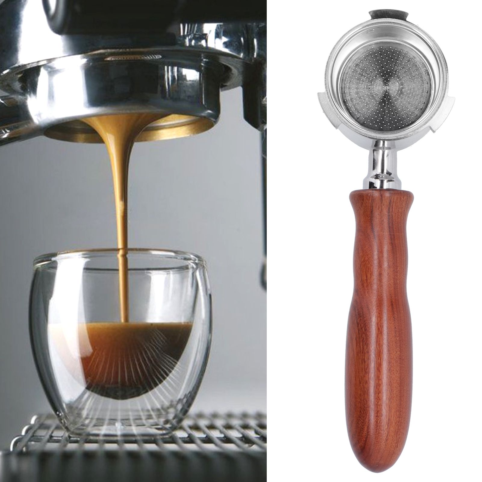 Portafilter Household Coffee Machine Bottomless Filter Handle Fit for Delonghi view 9