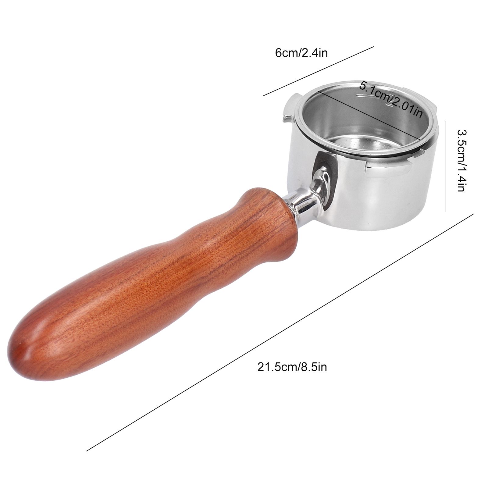 Portafilter Household Coffee Machine Bottomless Filter Handle Fit for Delonghi view 11