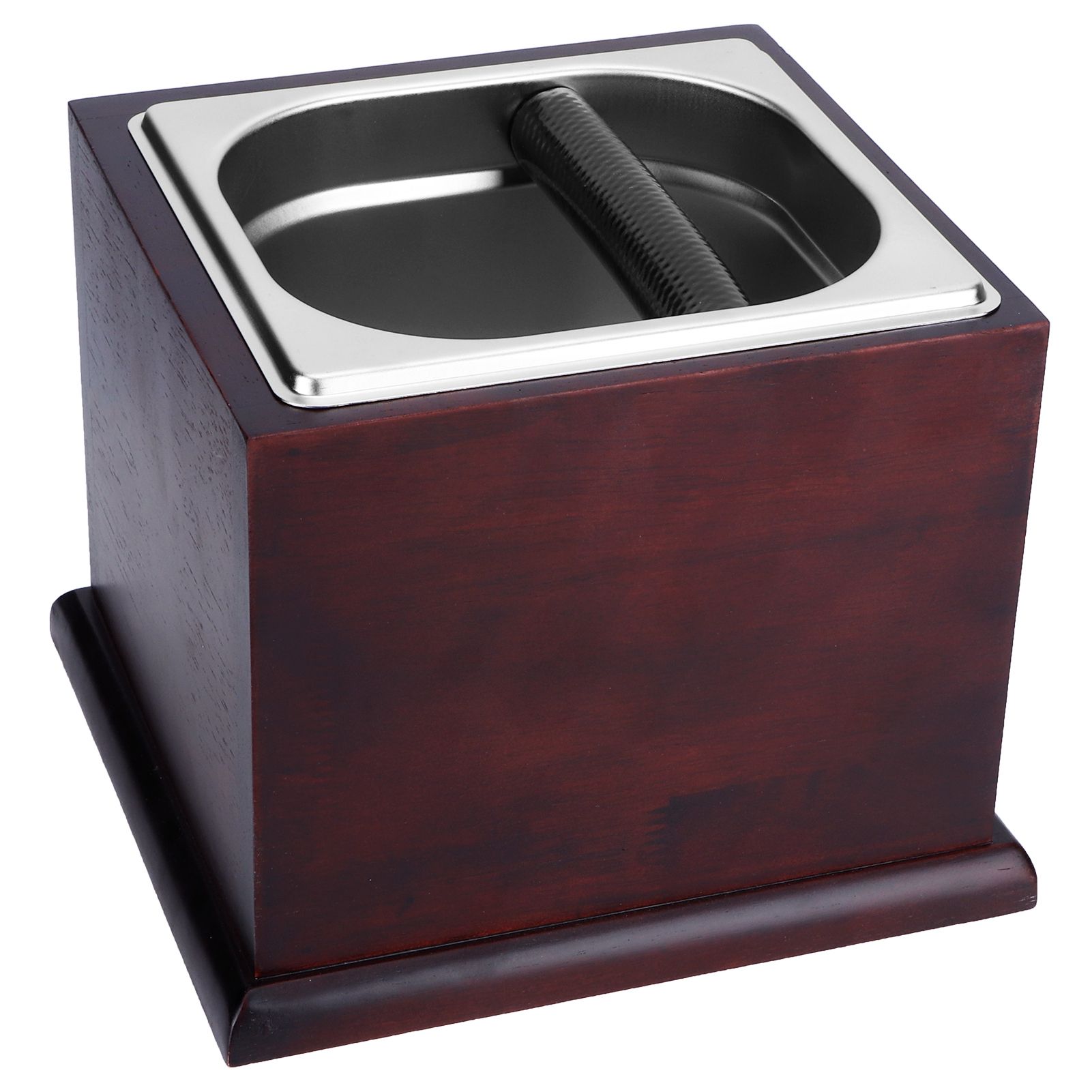 Knock Box Stainless Steel Coffee Grounds Container Waste Bin Coffee Shop view 5