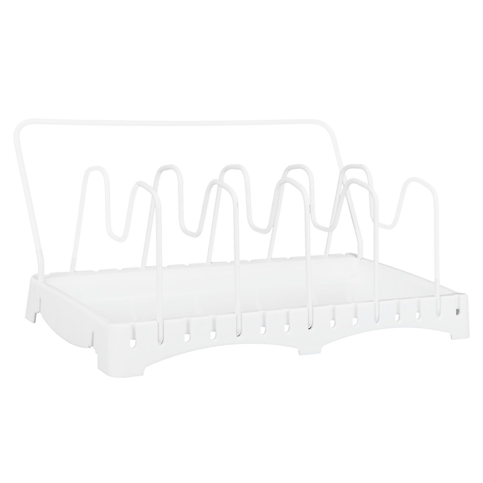Multifunction Standing Cutting Board Storage Rack Pan Pot Lid Stand Organizer view 2
