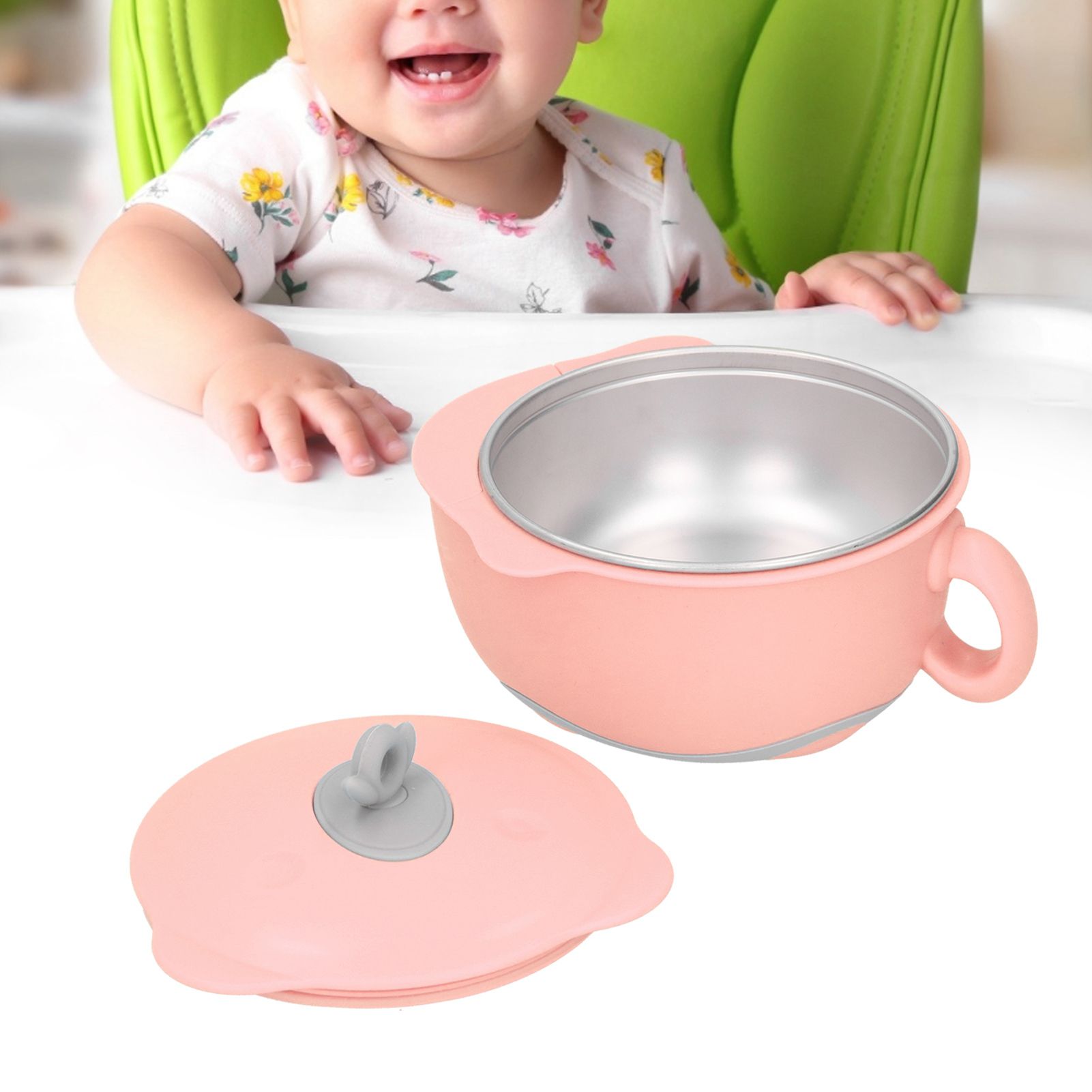 Toddler Children Bowl 316 Stainless Steel Thermal Food Container Tableware view 10