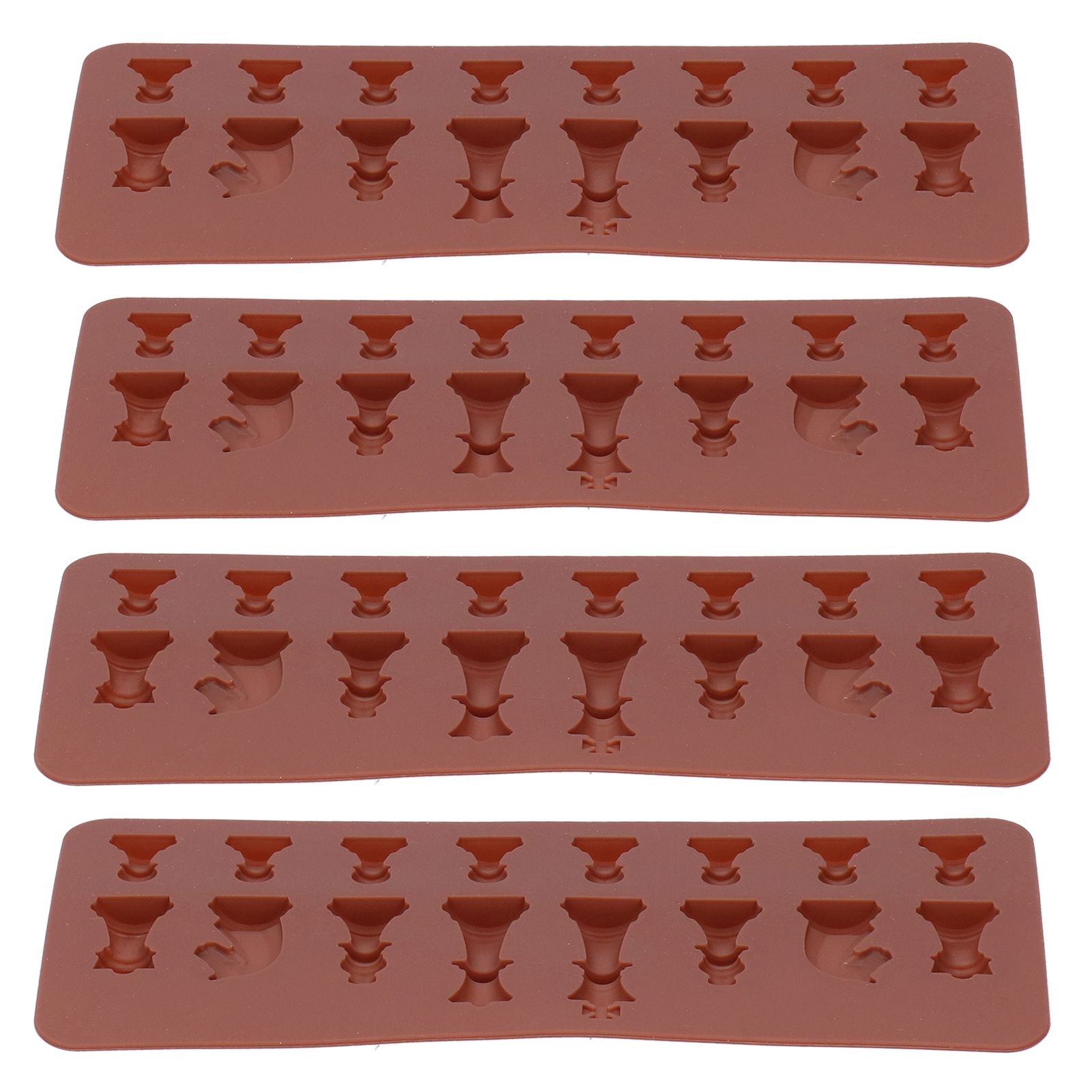 4PCS Chess Shape Silicone Mold Chocolate Cake Mold for DIY Making Baking Supplies view 4