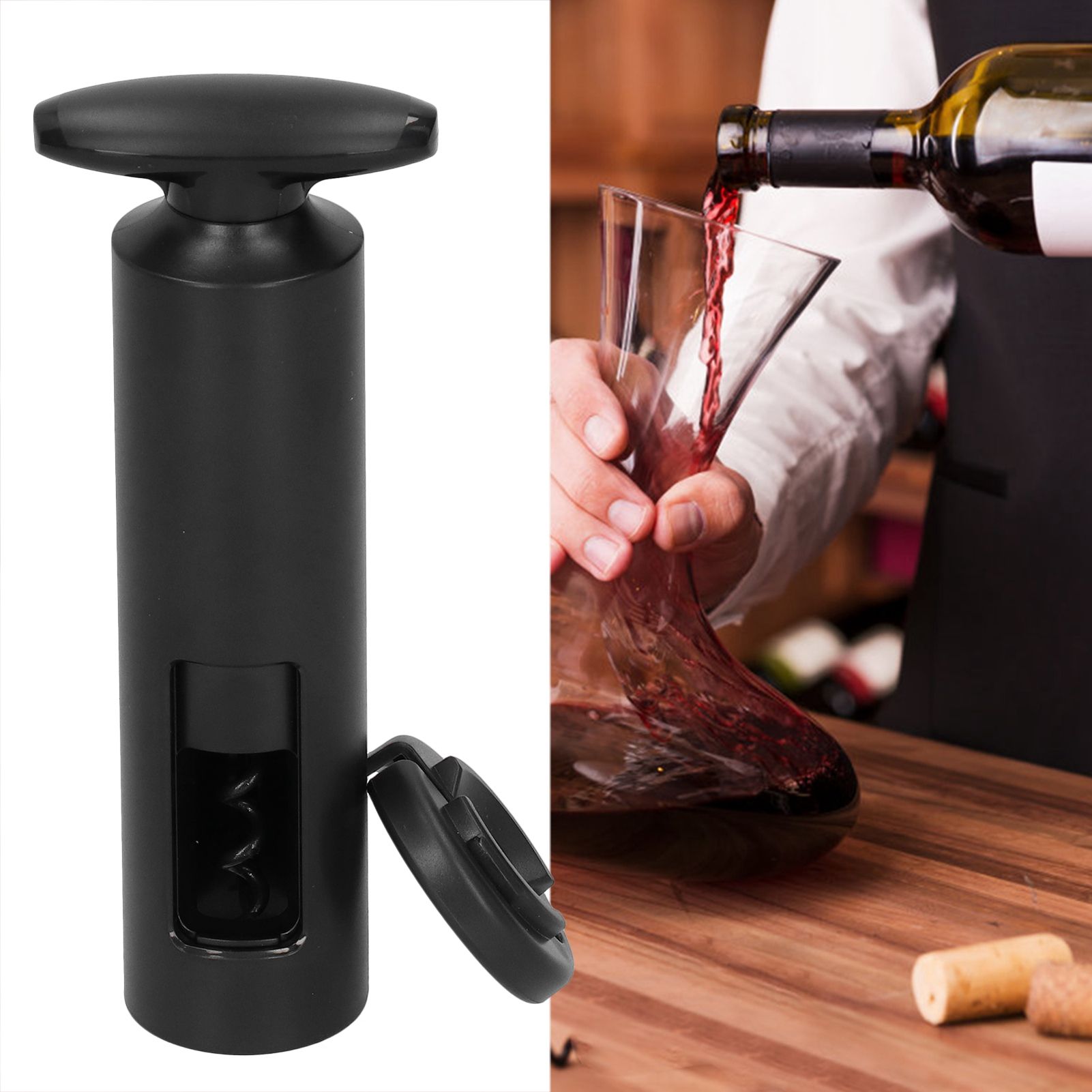 TShaped Wine Bottle Opener Corkscrew Foil Cutter Set Kitchen Accessories Bar Tool view 9