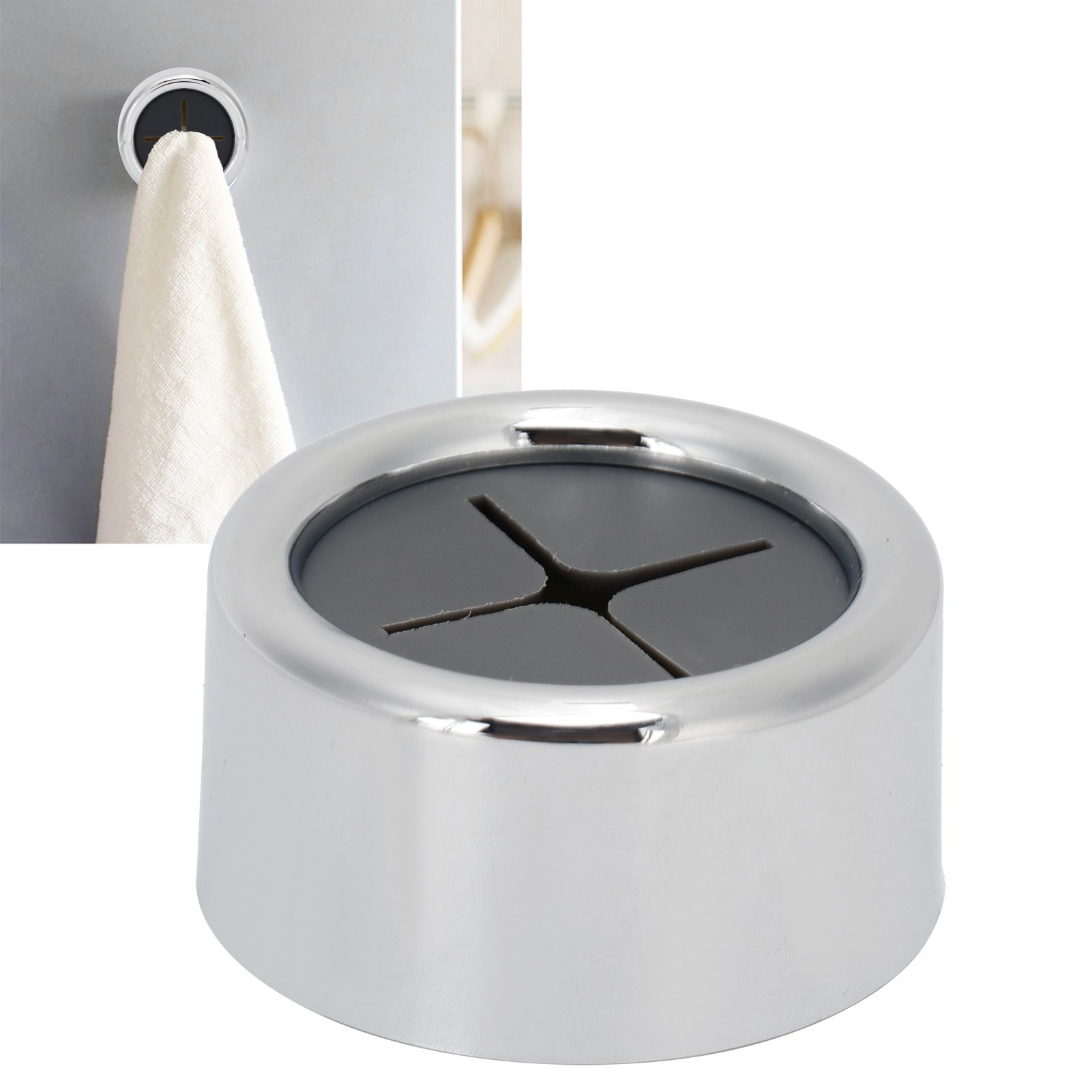 Wash Cloth Clip Towel Plug Holder Punch Free SelfAdhesive Hook Kitchen view 9