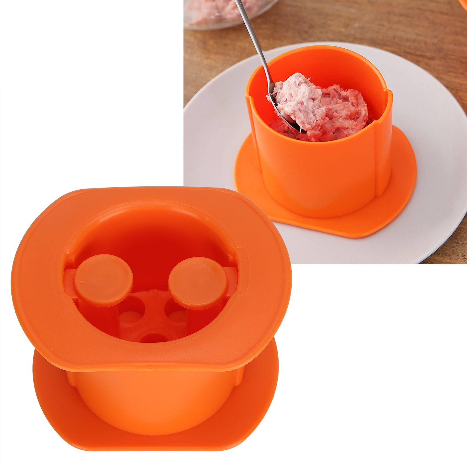 Manual Sausage Maker Meat Stuffer Filler Press Squeeze Mold Hot Dog Maker view 12