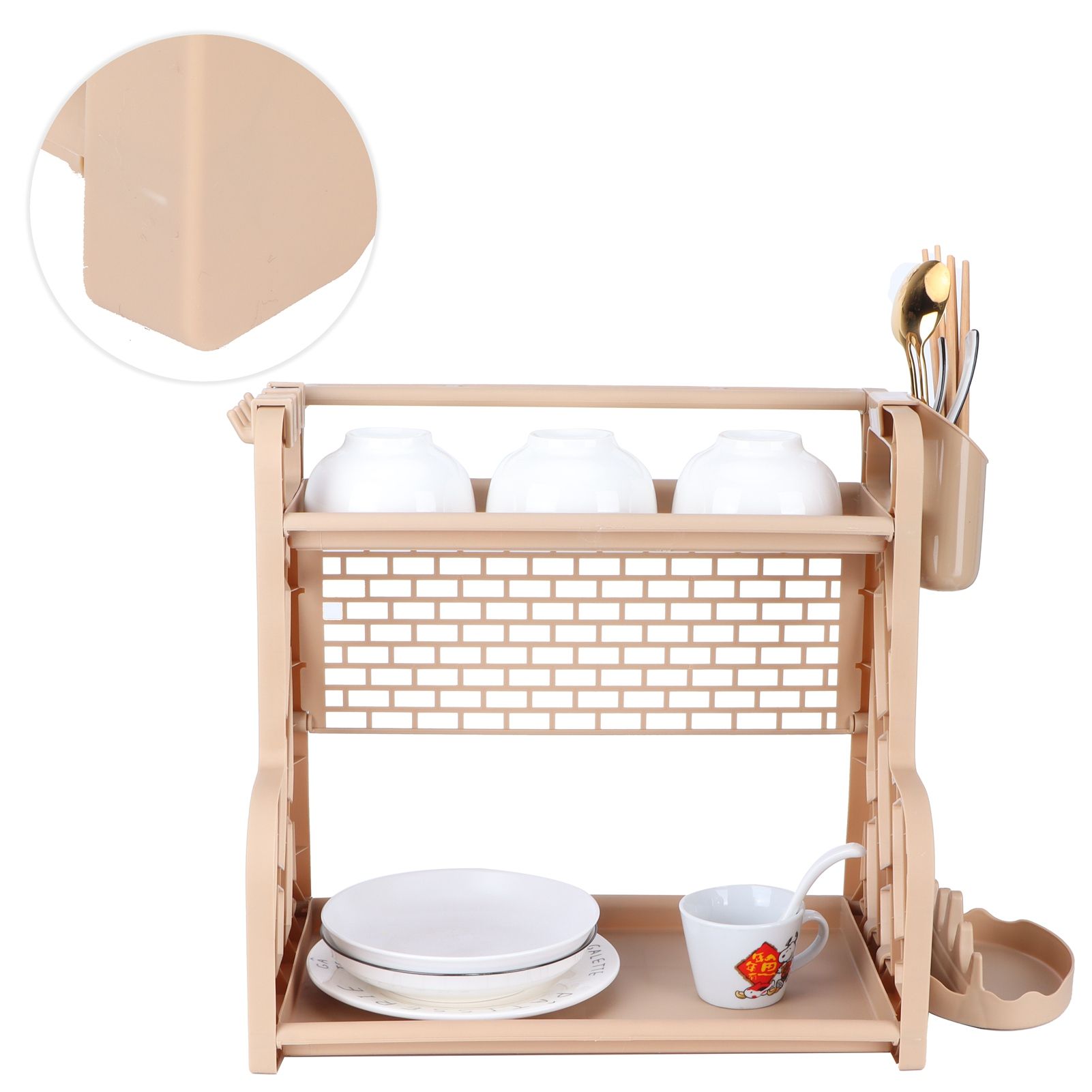 Multifunctional Kitchen Storage Rack Seasoning Bottle Storage Shelf Spice Rack view 6