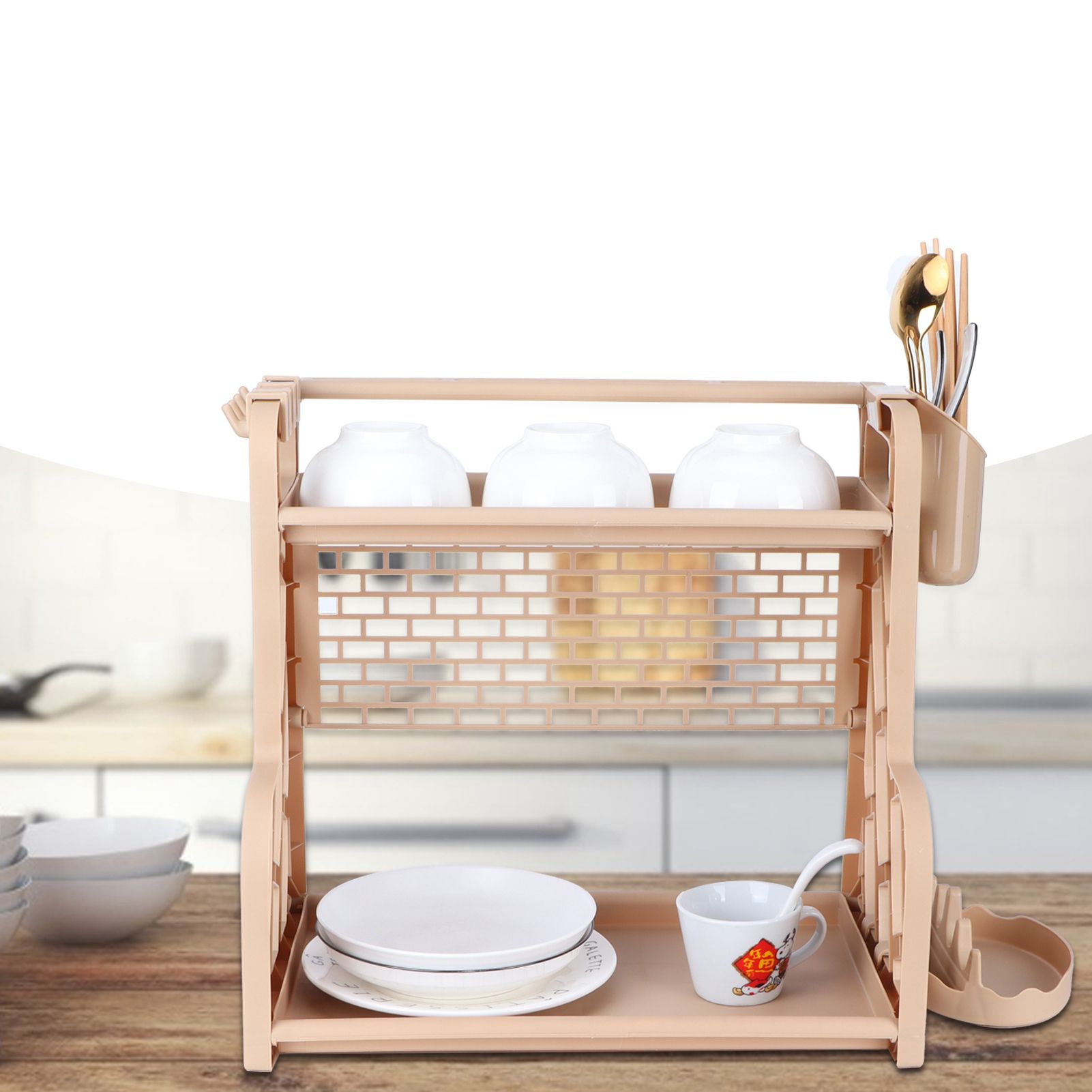 Multifunctional Kitchen Storage Rack Seasoning Bottle Storage Shelf Spice Rack view 11