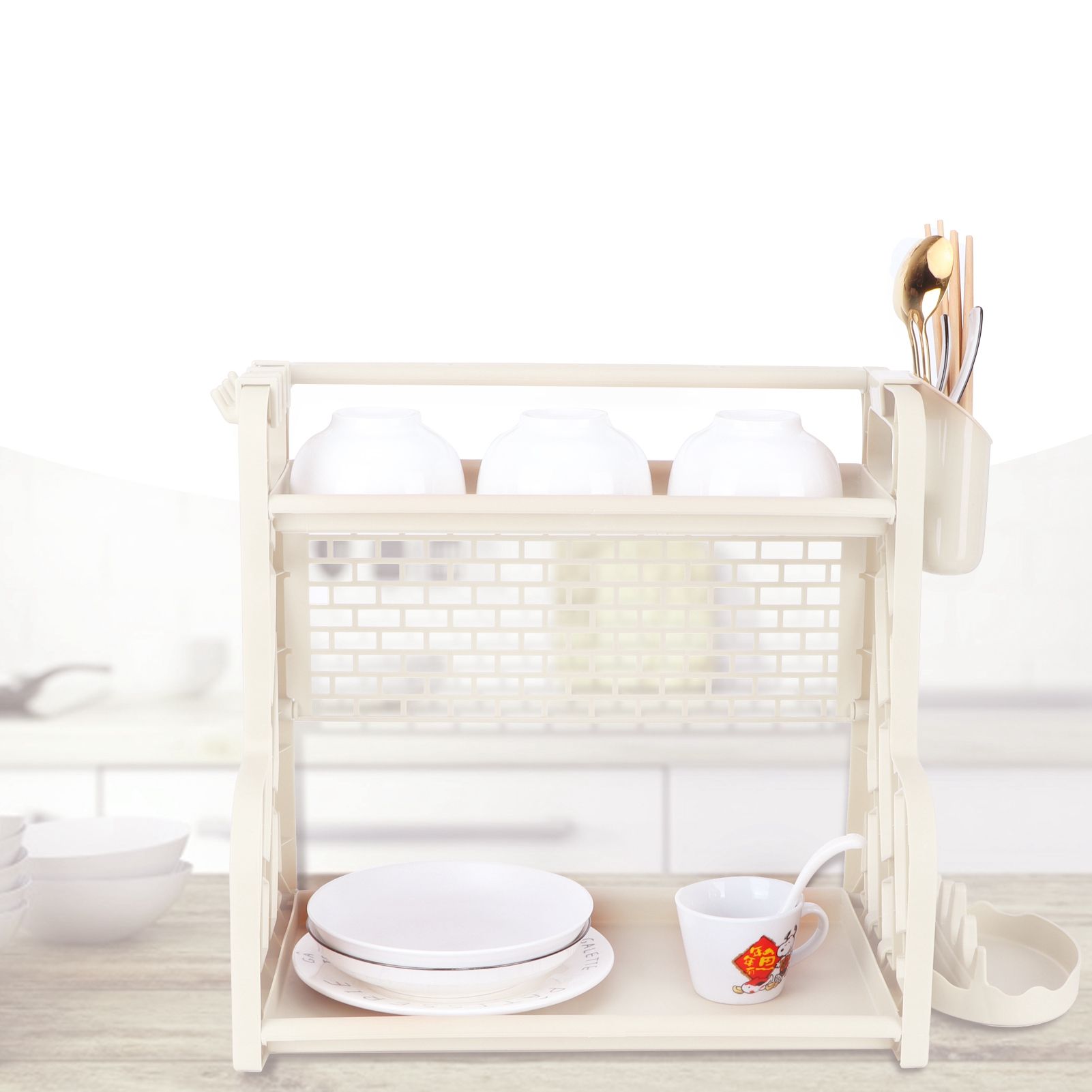 Multifunctional Kitchen Storage Rack Seasoning Bottle Storage Shelf Spice Rack view 11