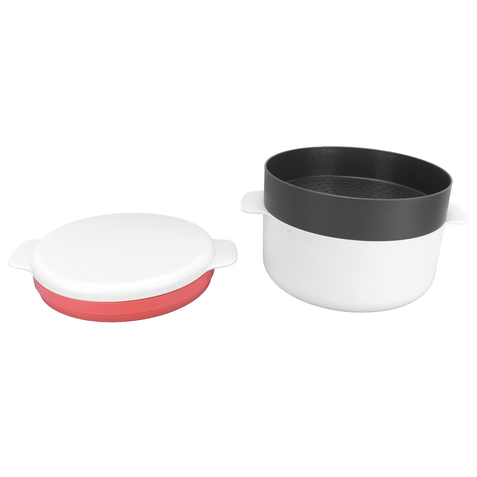 Multifunctional Round Rice Steaming Box Microwave Oven Special Lunch Box for view 4