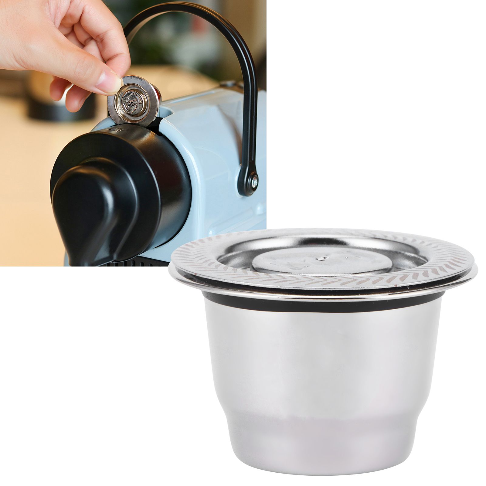 Coffee Capsule Spoon Brush Set Stainless Steel Filter DIY Coffee Machine Supplies view 11