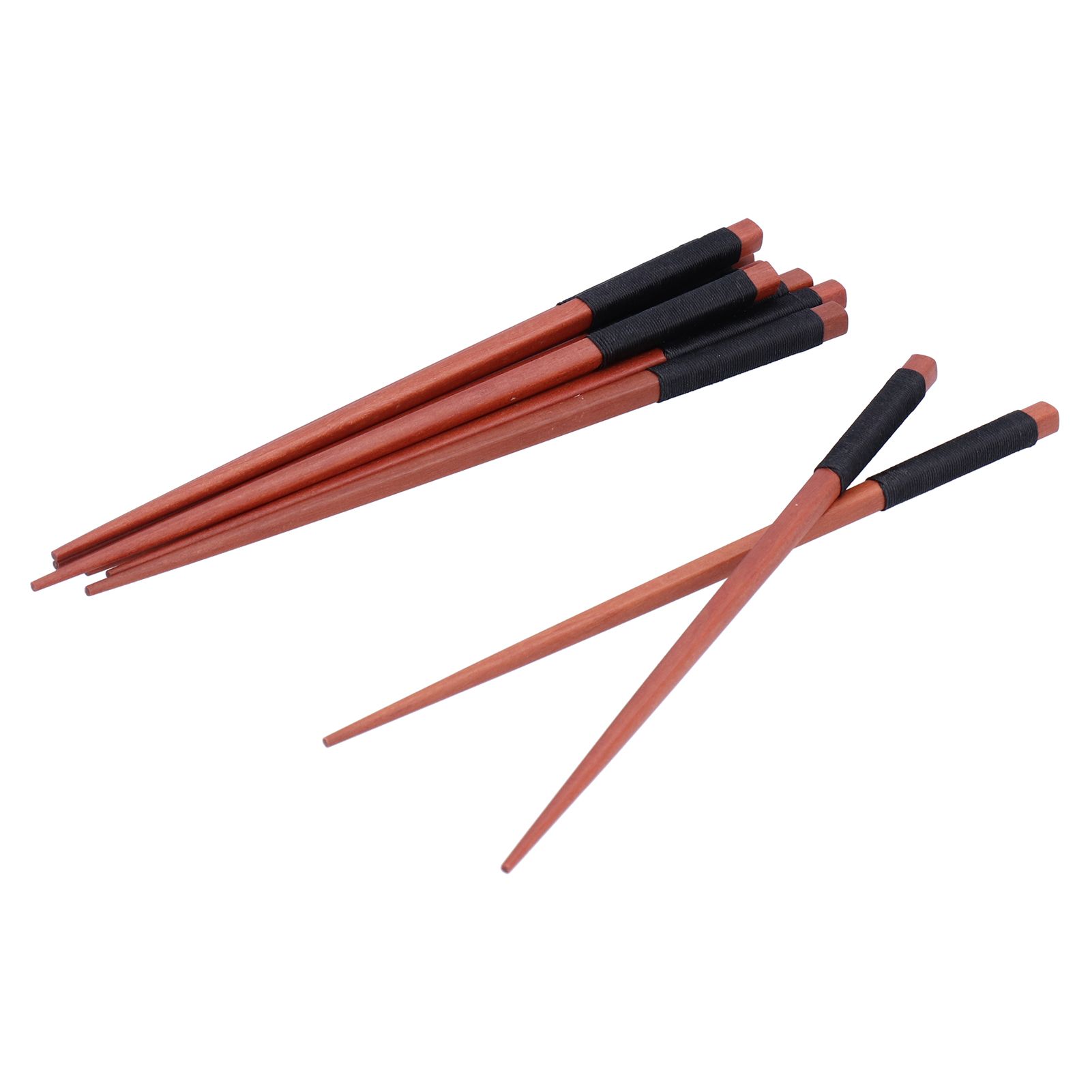 5Pairs Wooden Chopsticks Tangled Line NonSlip Sushi Chopsticks for Hotel view 10