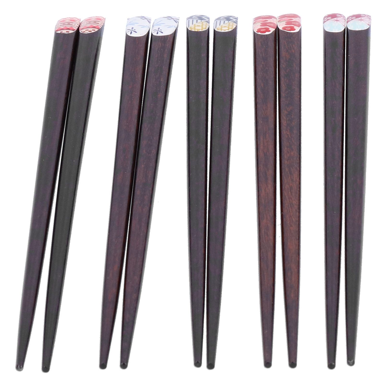 5 Pair Wood Chopsticks Set Innovative Japanese Style Reusable Chopstick view 5