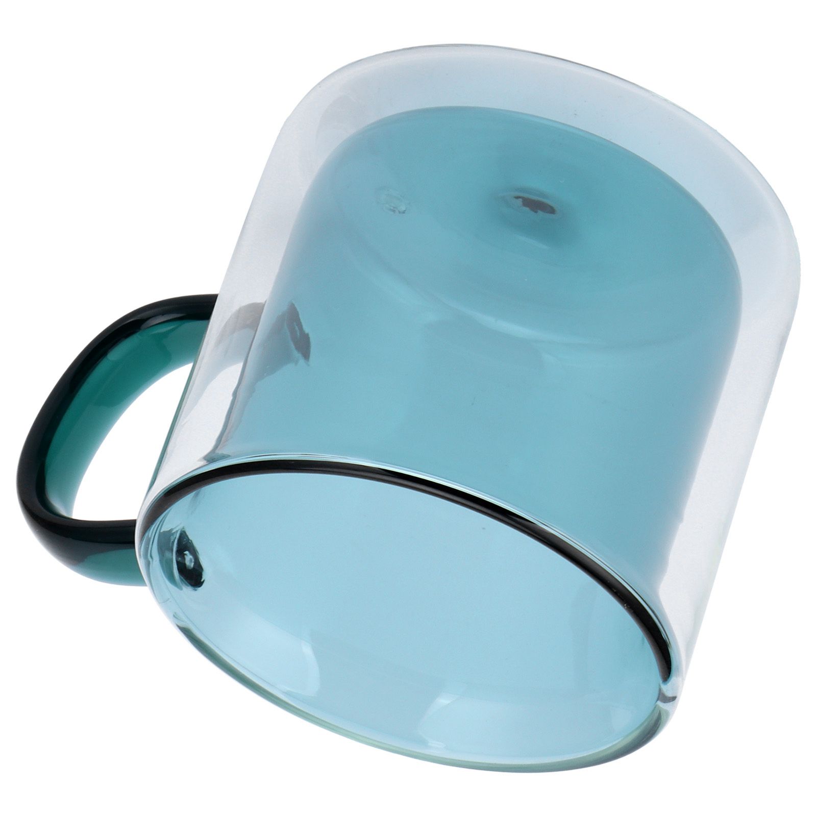 250ml DoubleLayer Mug HeatResistant Cylindrical Transparent Cup for Milk view 7