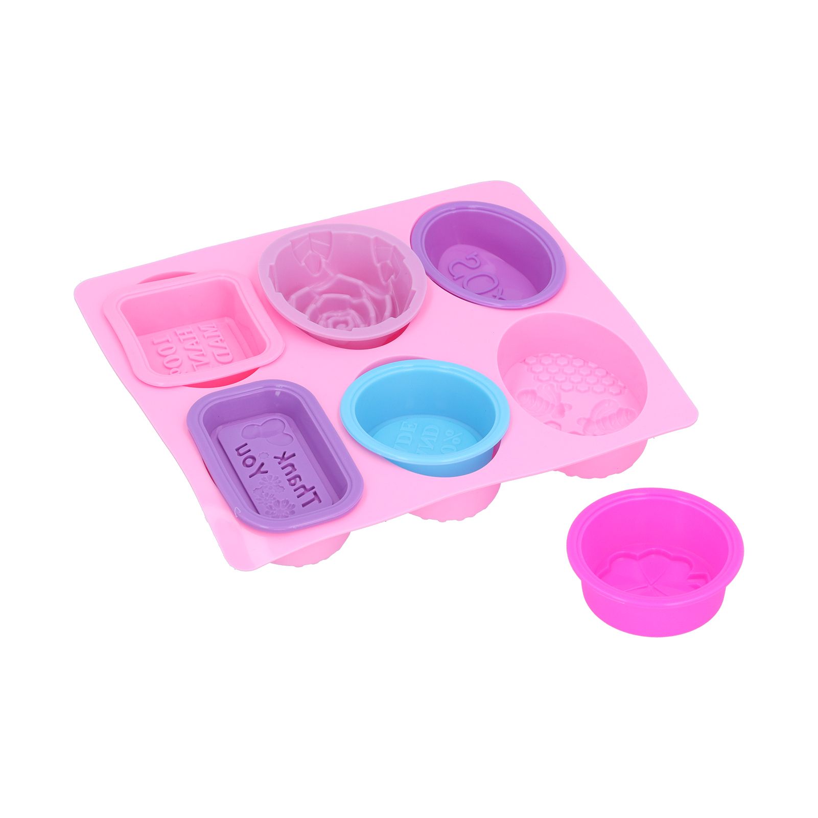 7Pcs Silicone Mold Food Grade Portable Multifunctional Cake Mould for Dinner