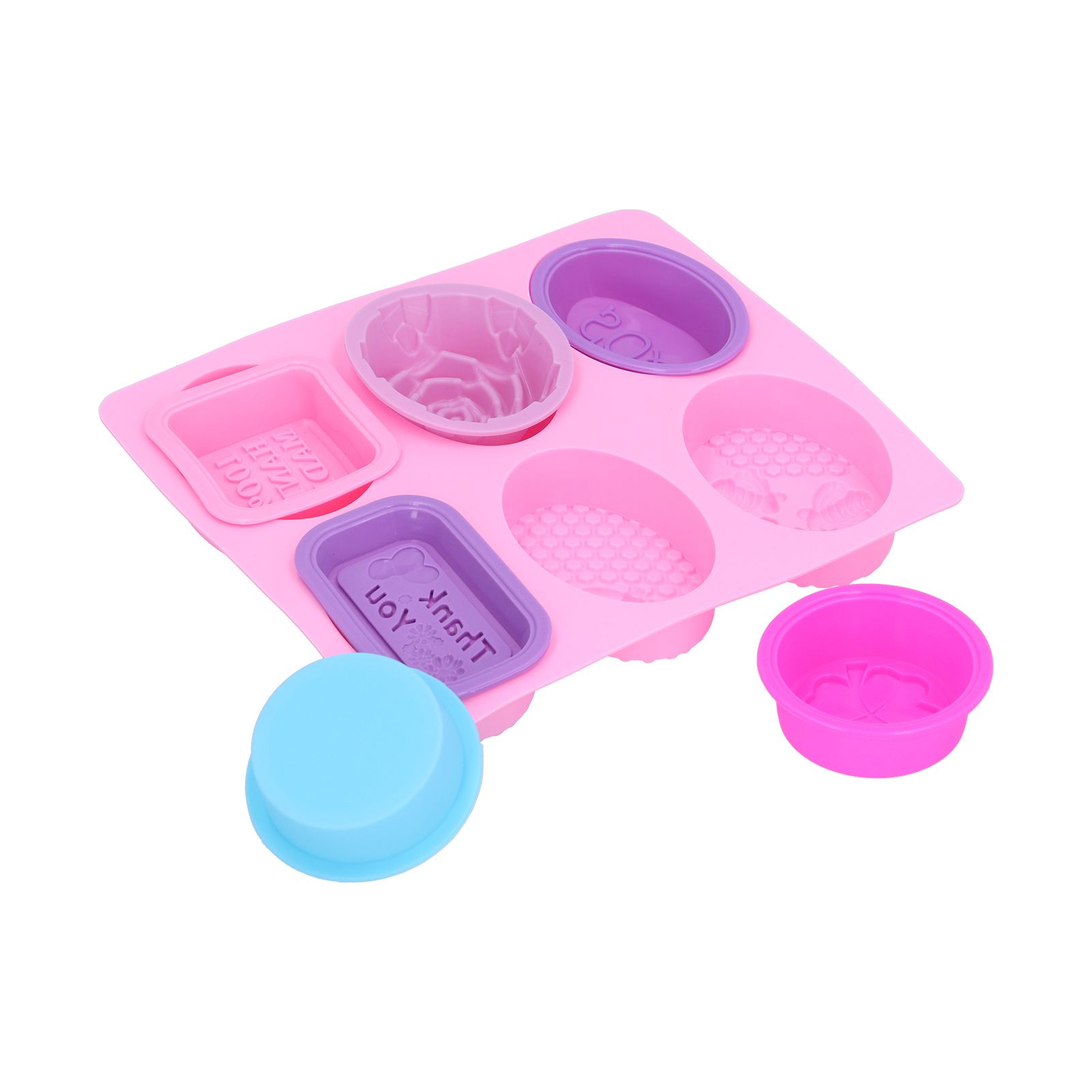 7Pcs Silicone Mold Food Grade Portable Multifunctional Cake Mould for Dinner view 10