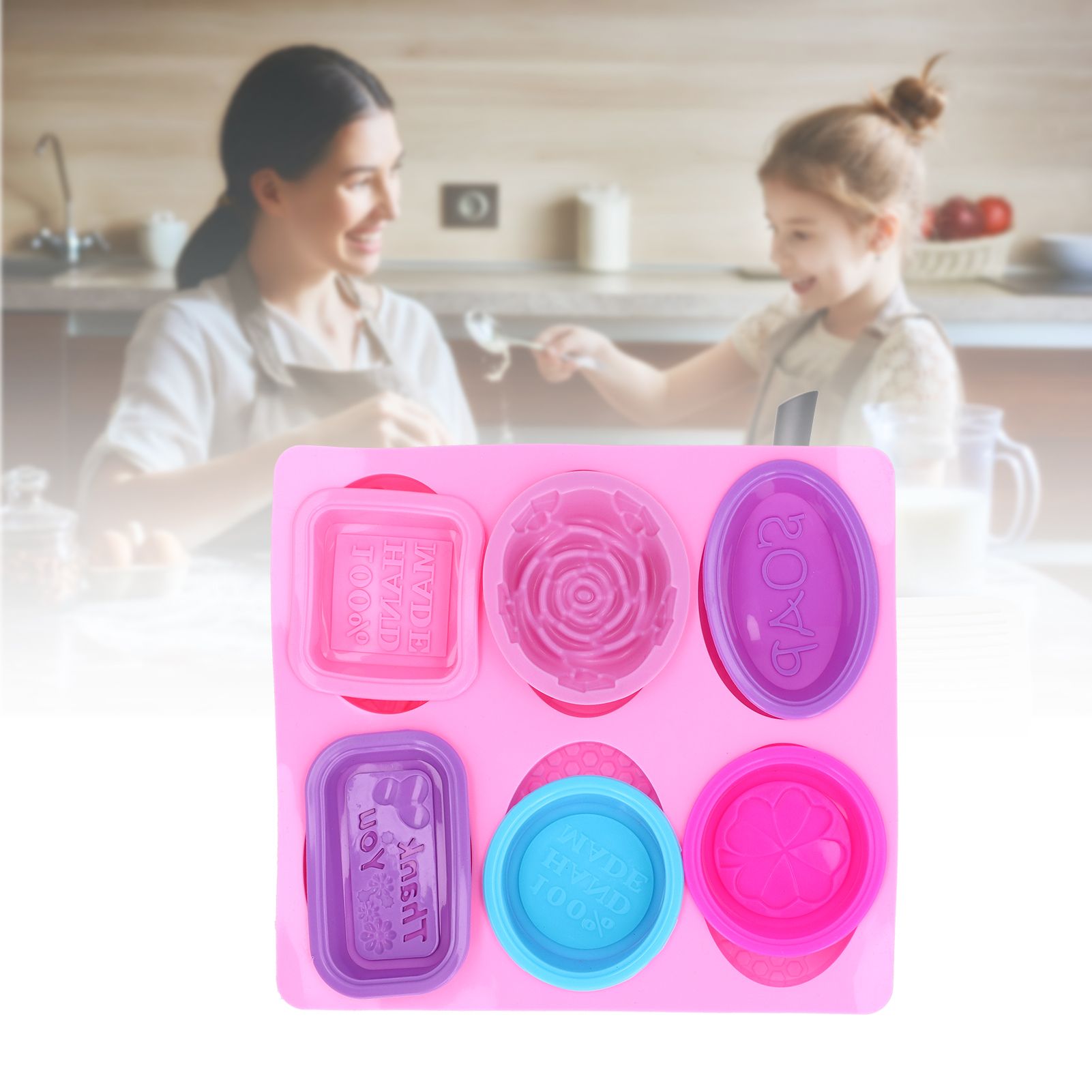 7Pcs Silicone Mold Food Grade Portable Multifunctional Cake Mould for Dinner view 11