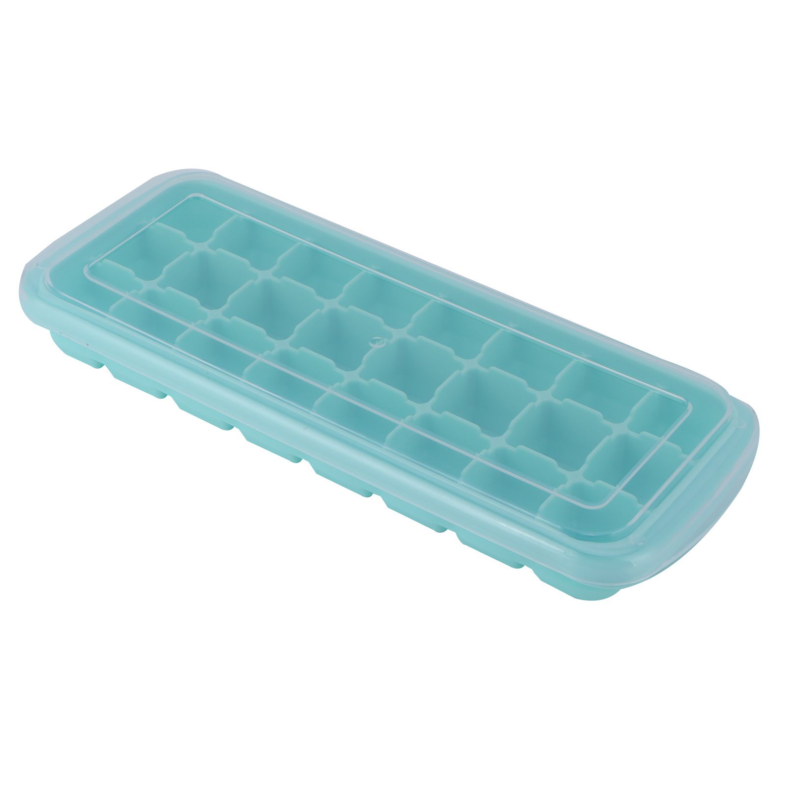 24-Grid Small Cubes Silicone Ice Tray with PP Lid Silicone Ice Mold for Home