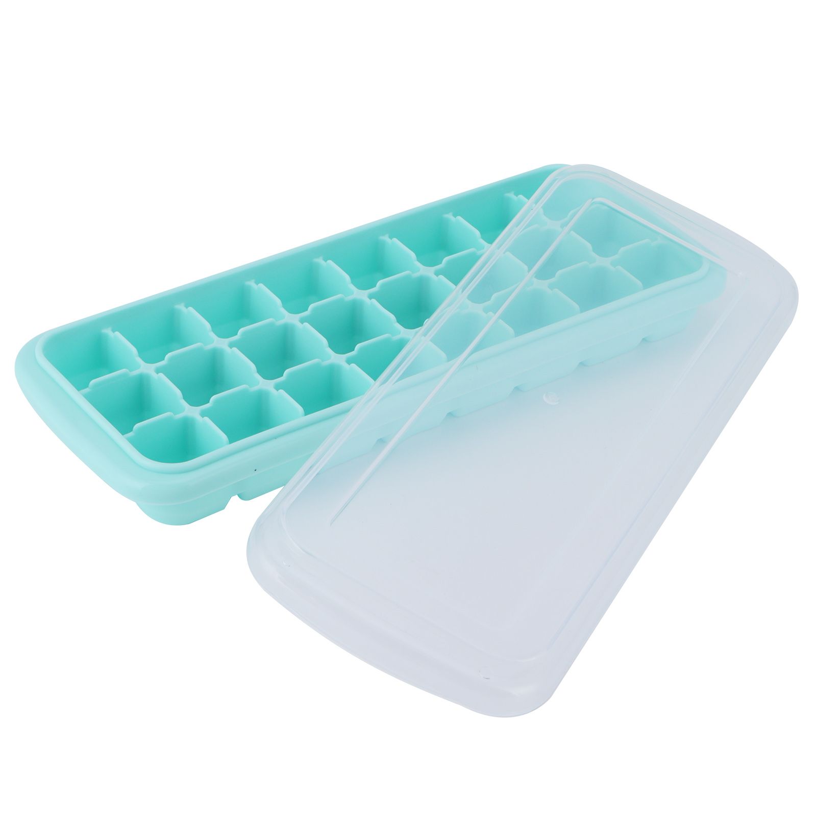 24-Grid Small Cubes Silicone Ice Tray with PP Lid Silicone Ice Mold for Home view 3
