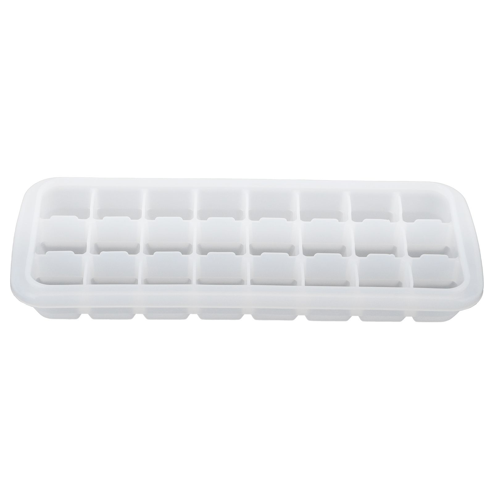 24-Grid Small Cubes Silicone Ice Tray with PP Lid Silicone Ice Mold for Home view 4