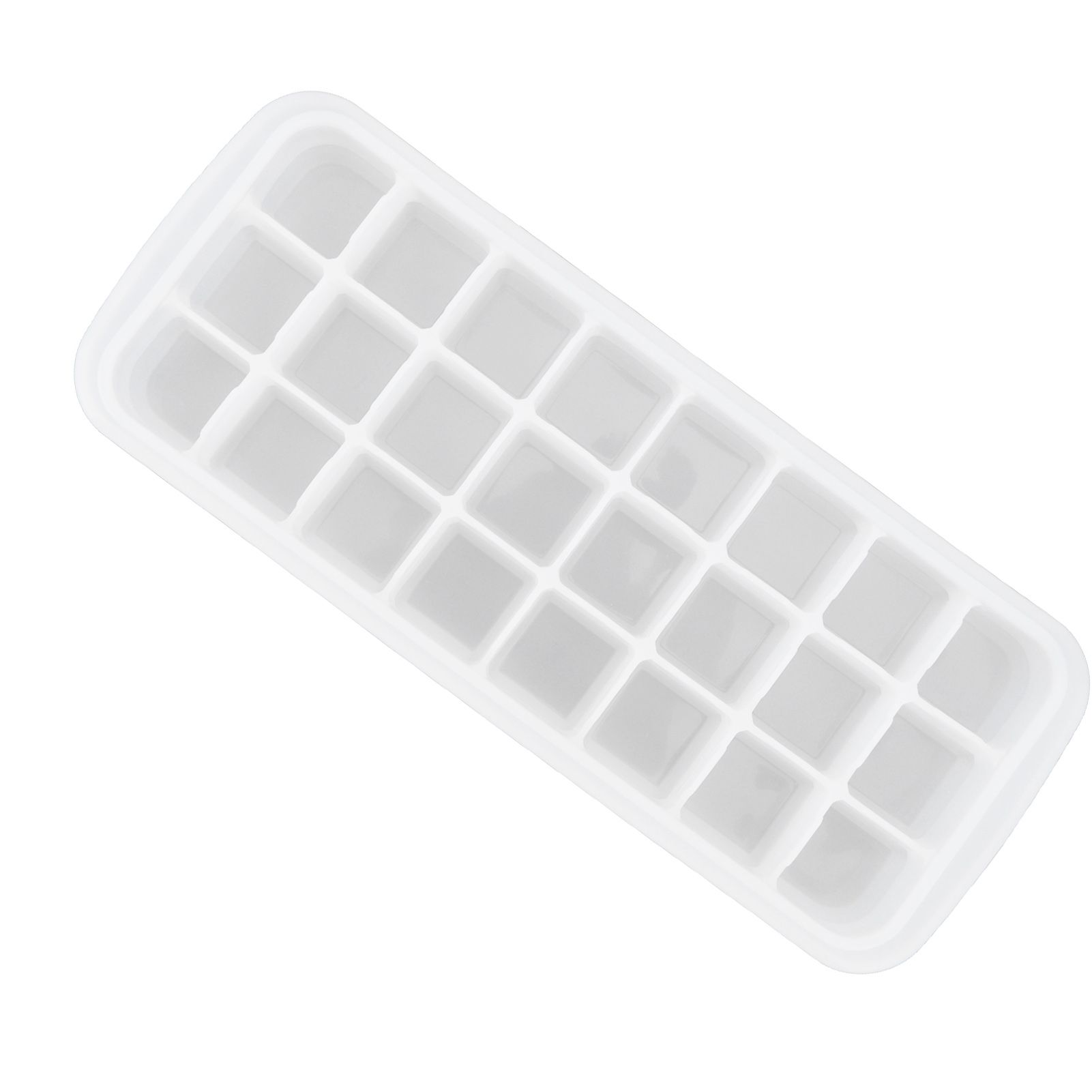 24-Grid Small Cubes Silicone Ice Tray with PP Lid Silicone Ice Mold for Home view 9